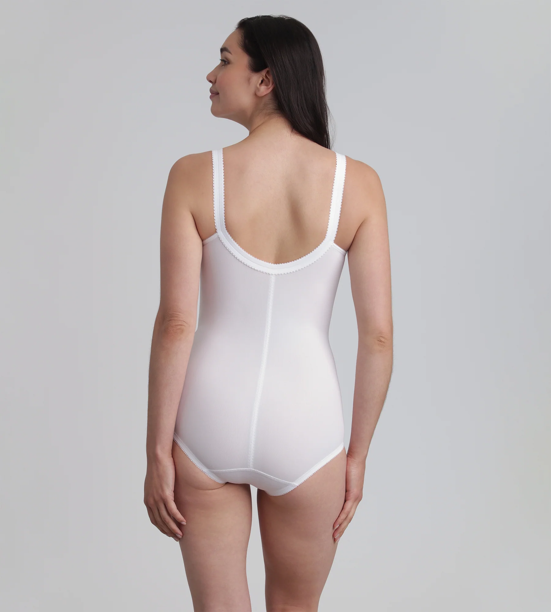 Body modellante bianco Regina di Quadri - Image 2