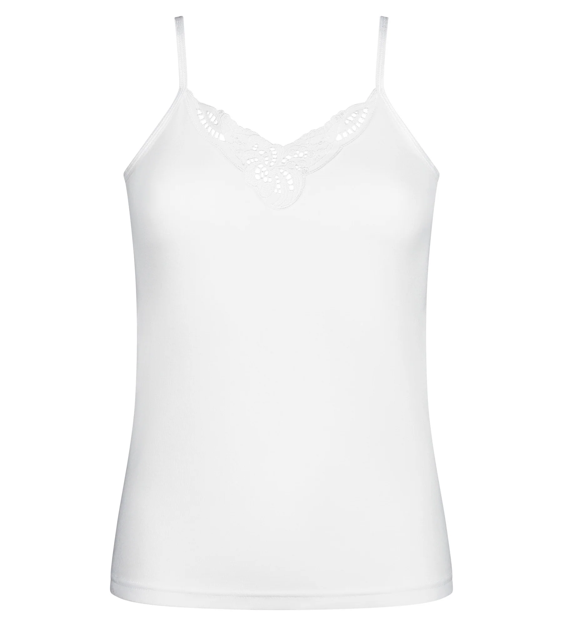 Canotta spalla stretta bianca Cotton Feminine - Image 5