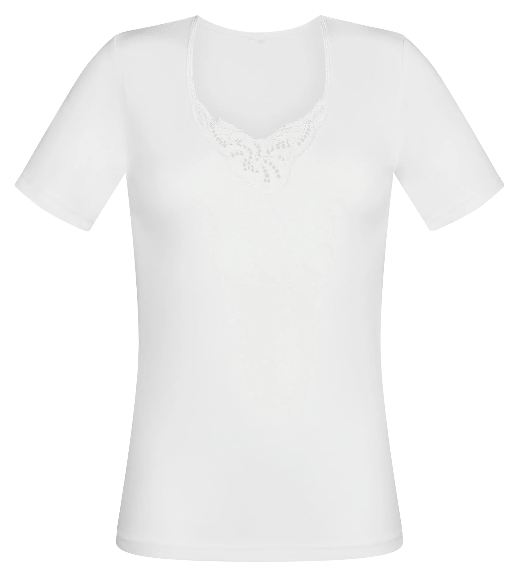 Maglietta maniche corte bianca Cotton Feminine - Image 5