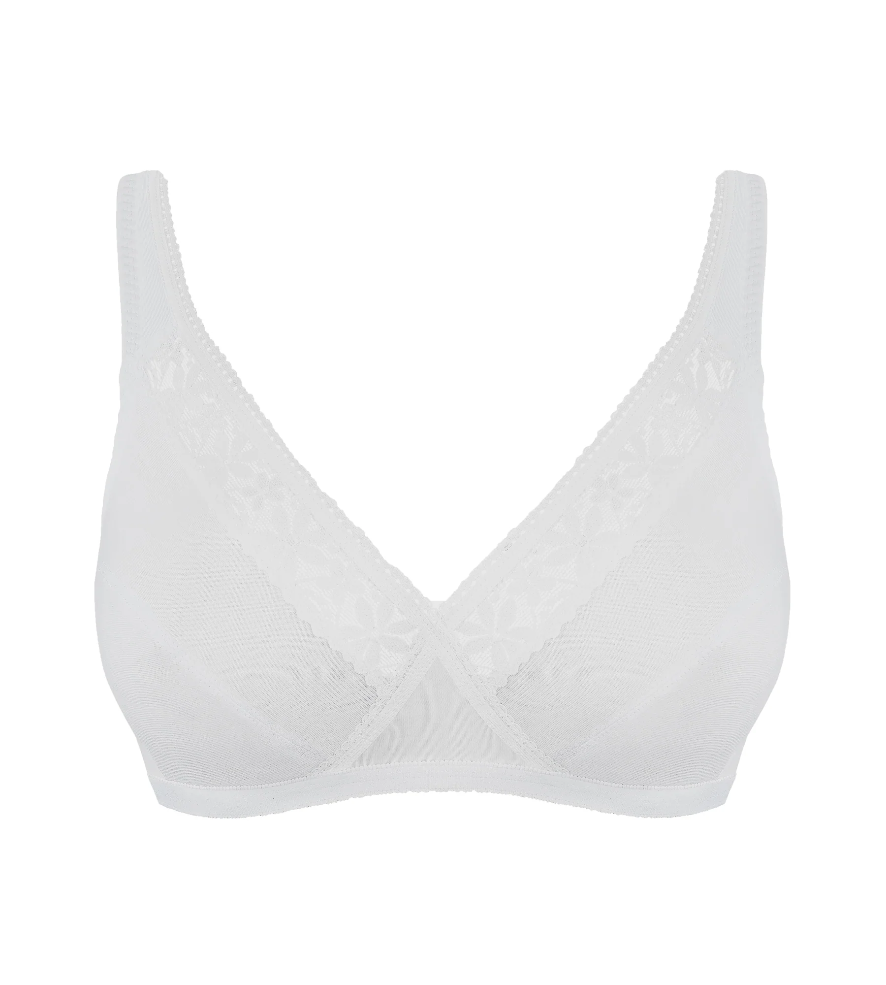 Pacco da 2 reggiseni senza ferretto bianco Criss Cross Cotone - Image 5