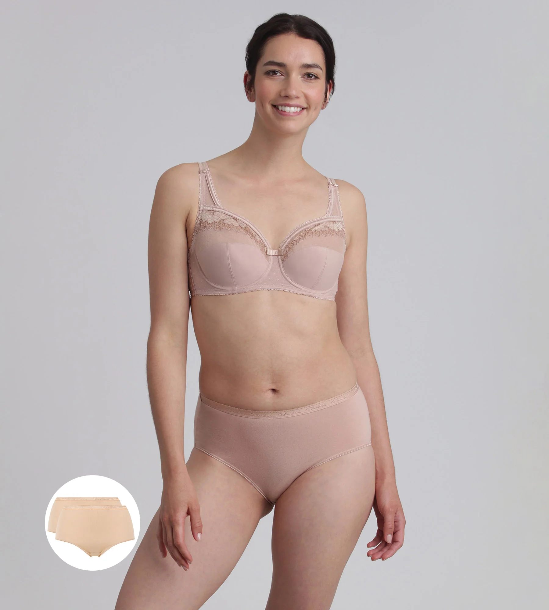 Pacco da 2 slip beige Cotone Bio - Image 3