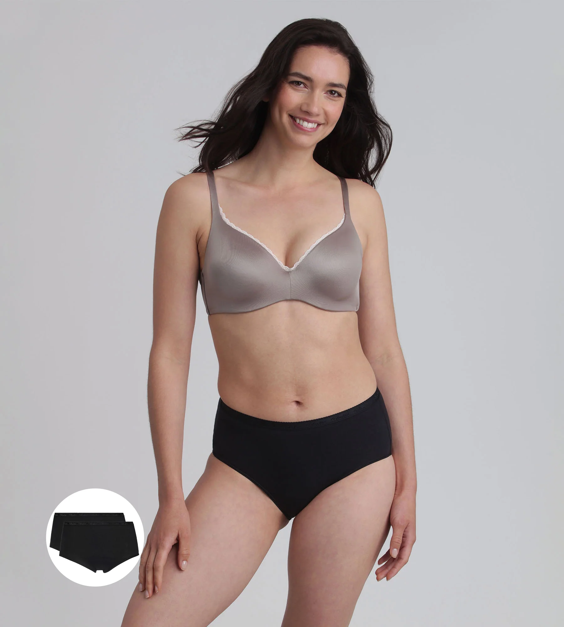 Pacco da 2 slip neri Cotone Bio - Image 3
