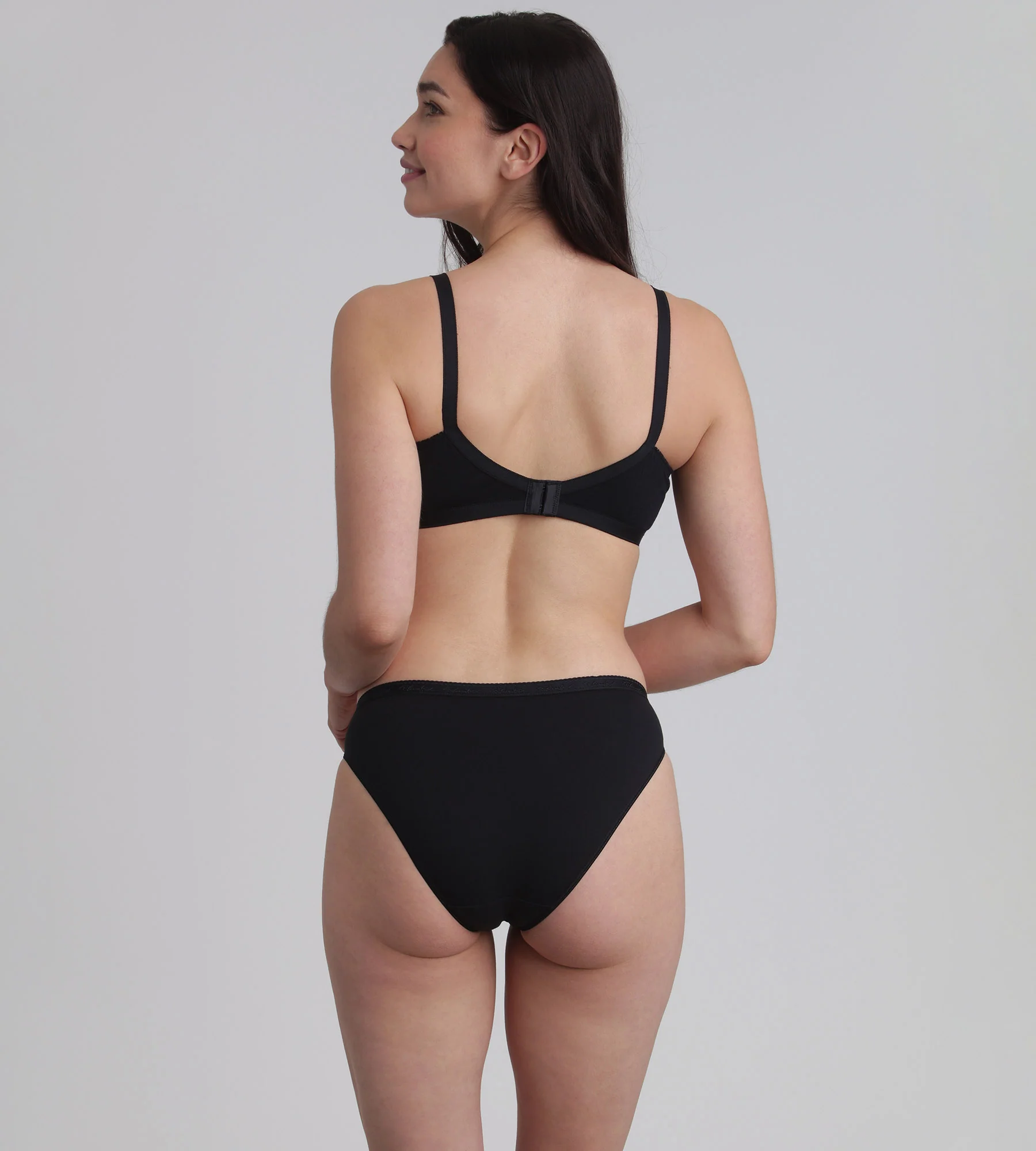 Pacco da 2 slip sgambati neri Cotone Bio - Image 4