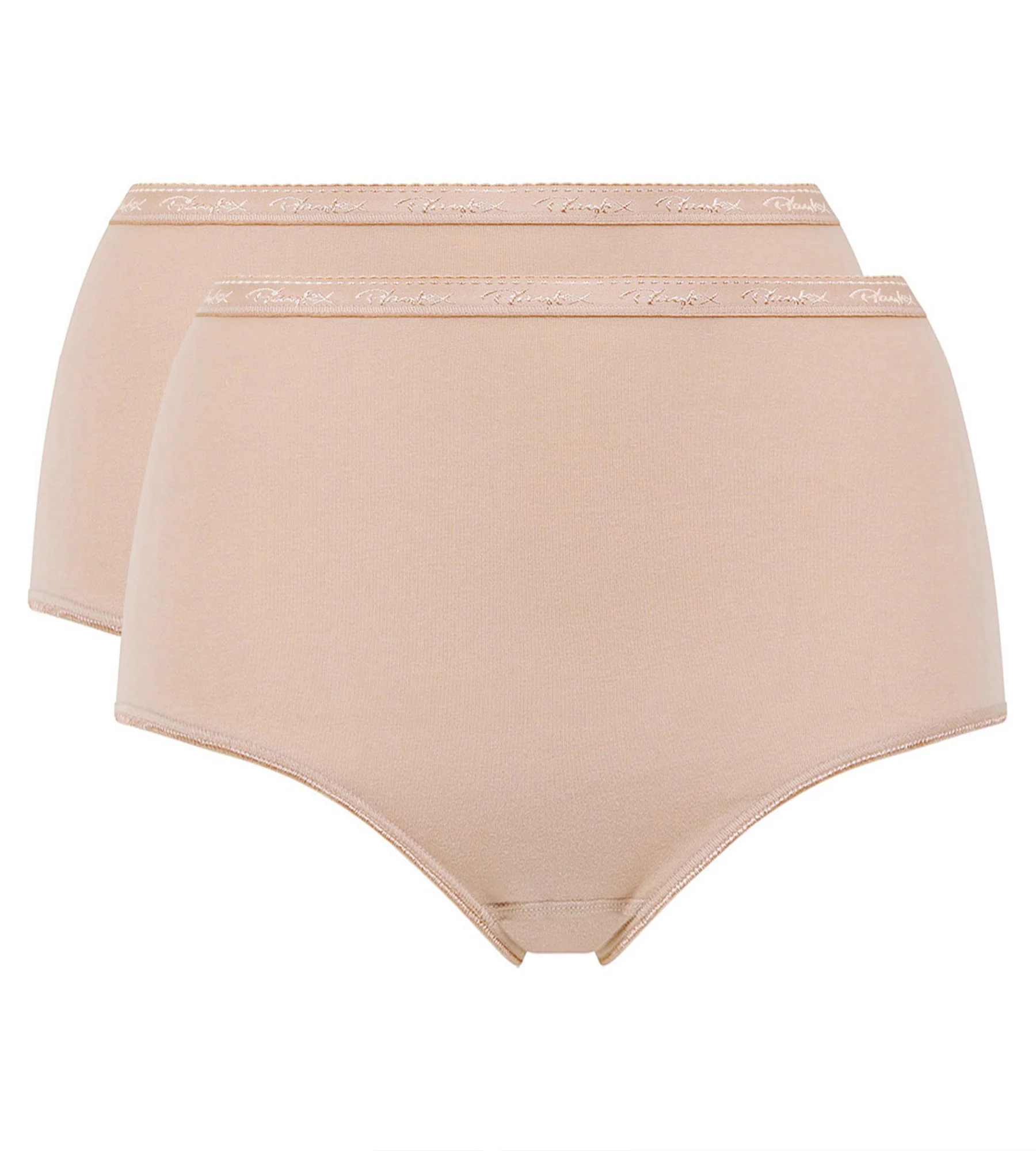 Pacco da 2 slip vita alta beige Cotone Bio - Image 5