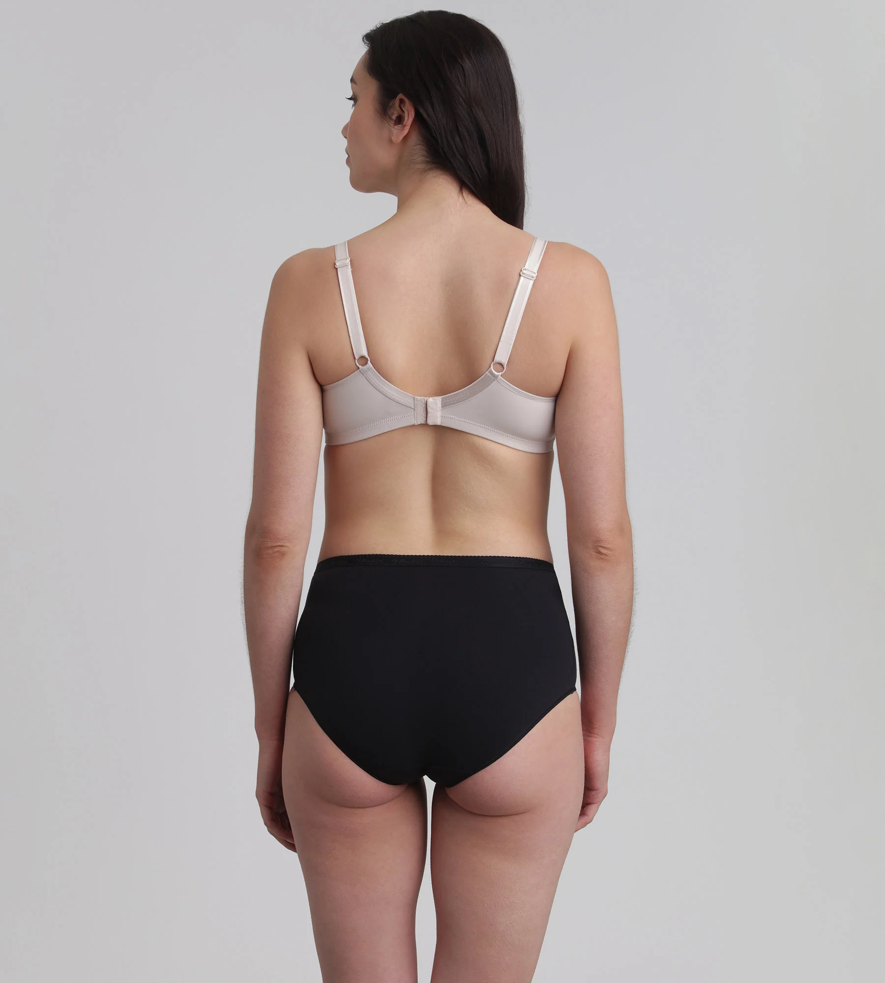 Pacco da 2 slip vita alta neri Cotone Bio - Image 4