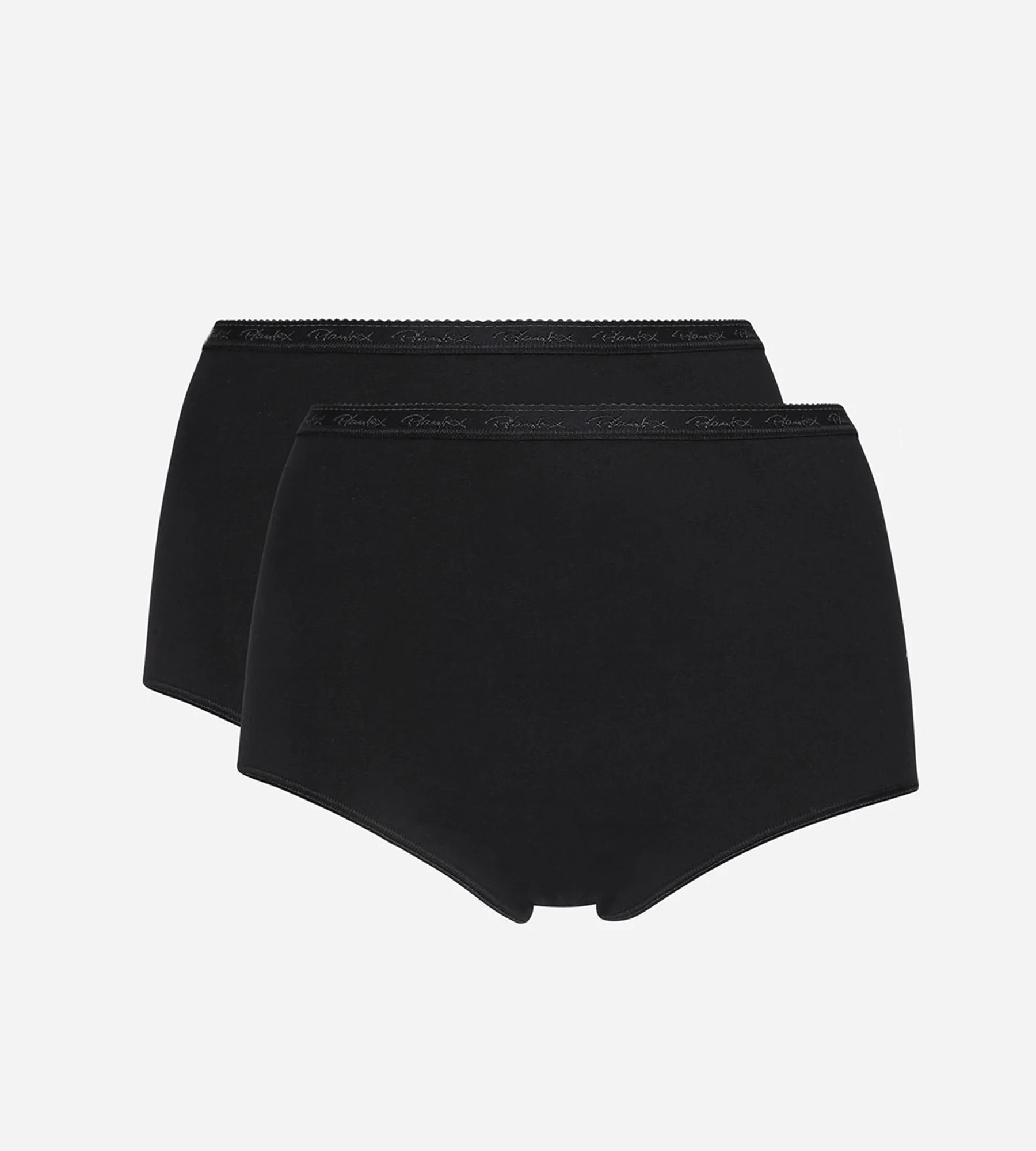 Pacco da 2 slip vita alta neri Cotone Bio - Image 5