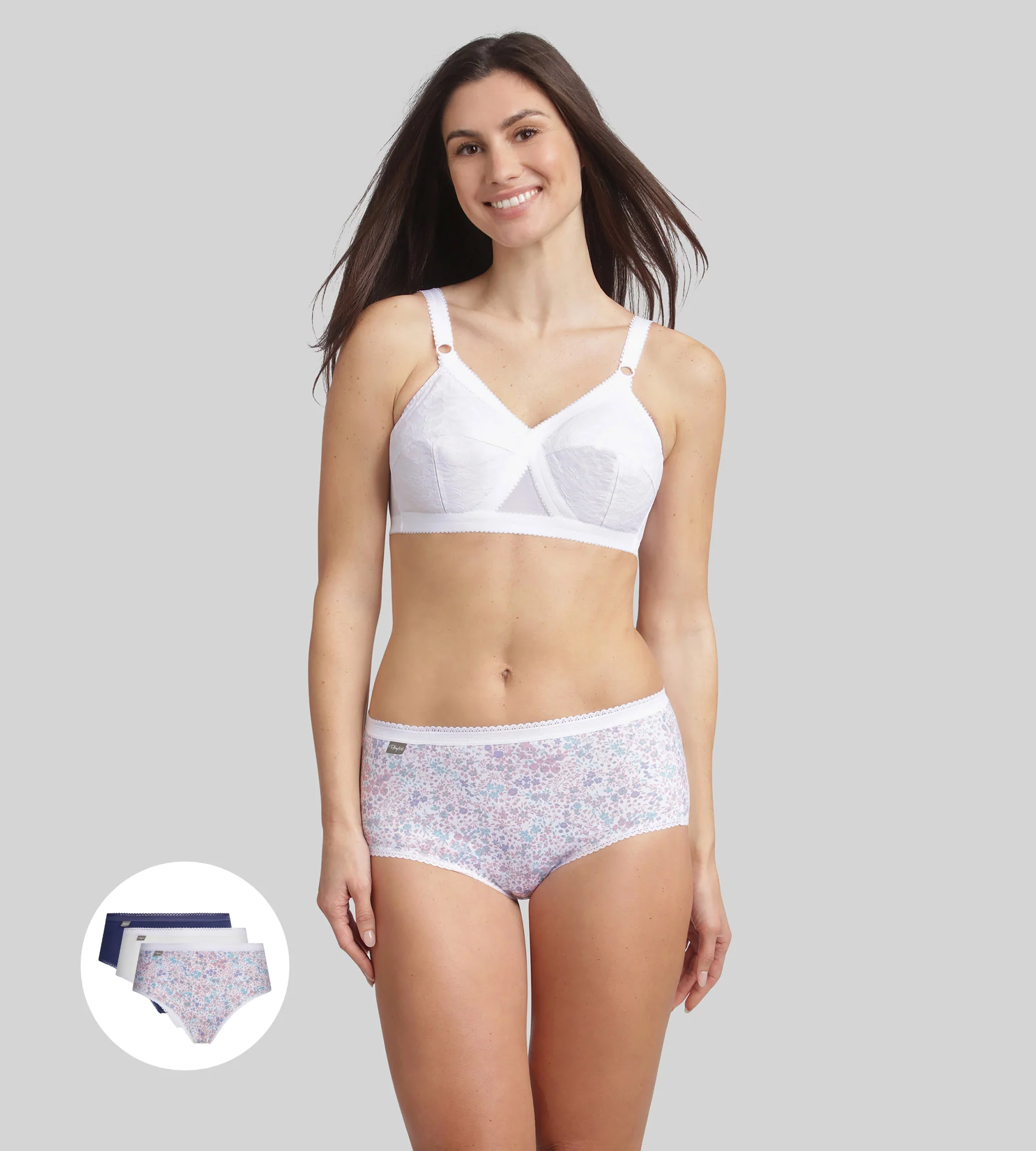 Pacco di 3 slip lavanda Cotone Stretch - Image 3