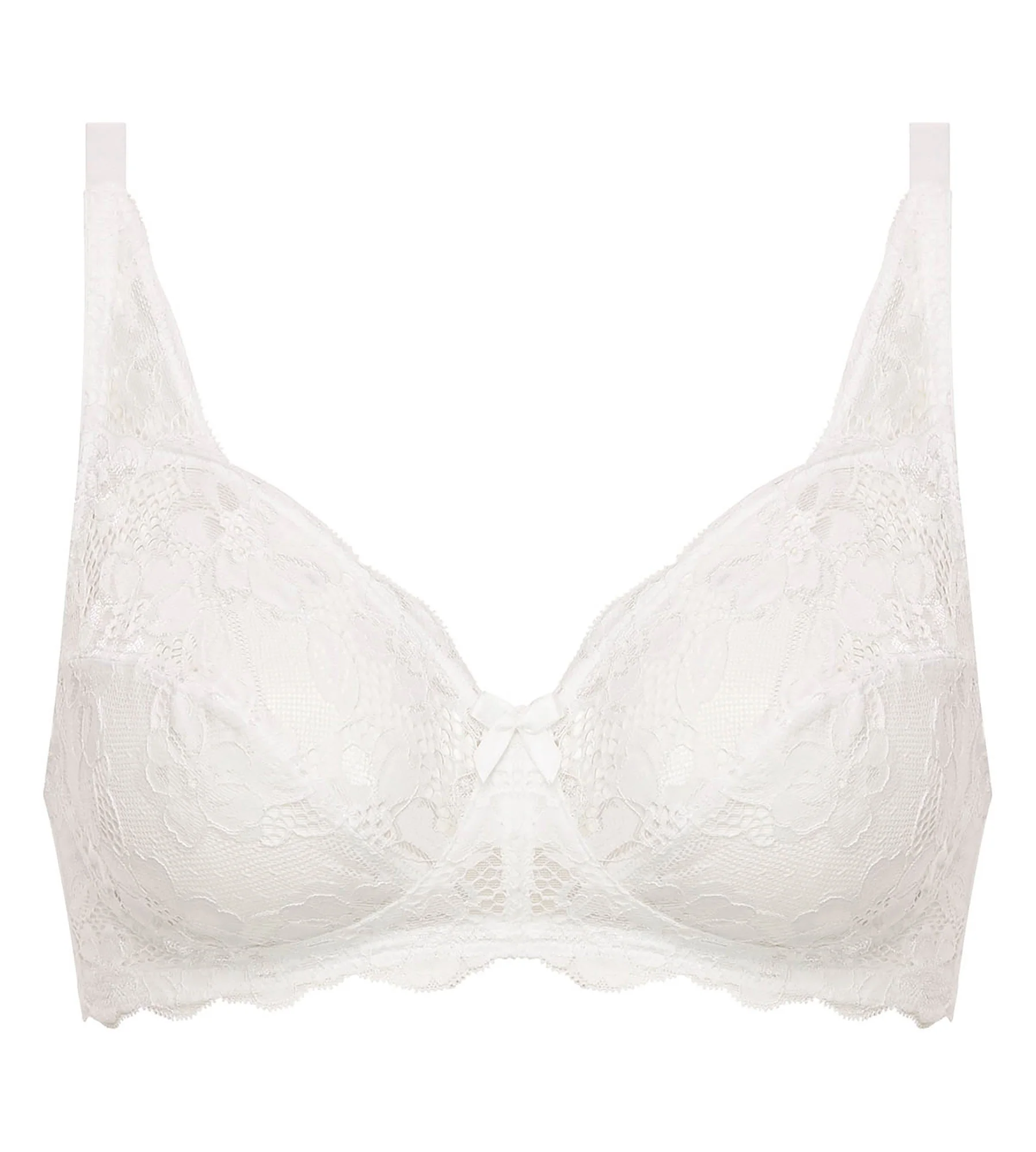 Reggiseno balconcino senza ferretto bianco Essential Elegance - Image 5