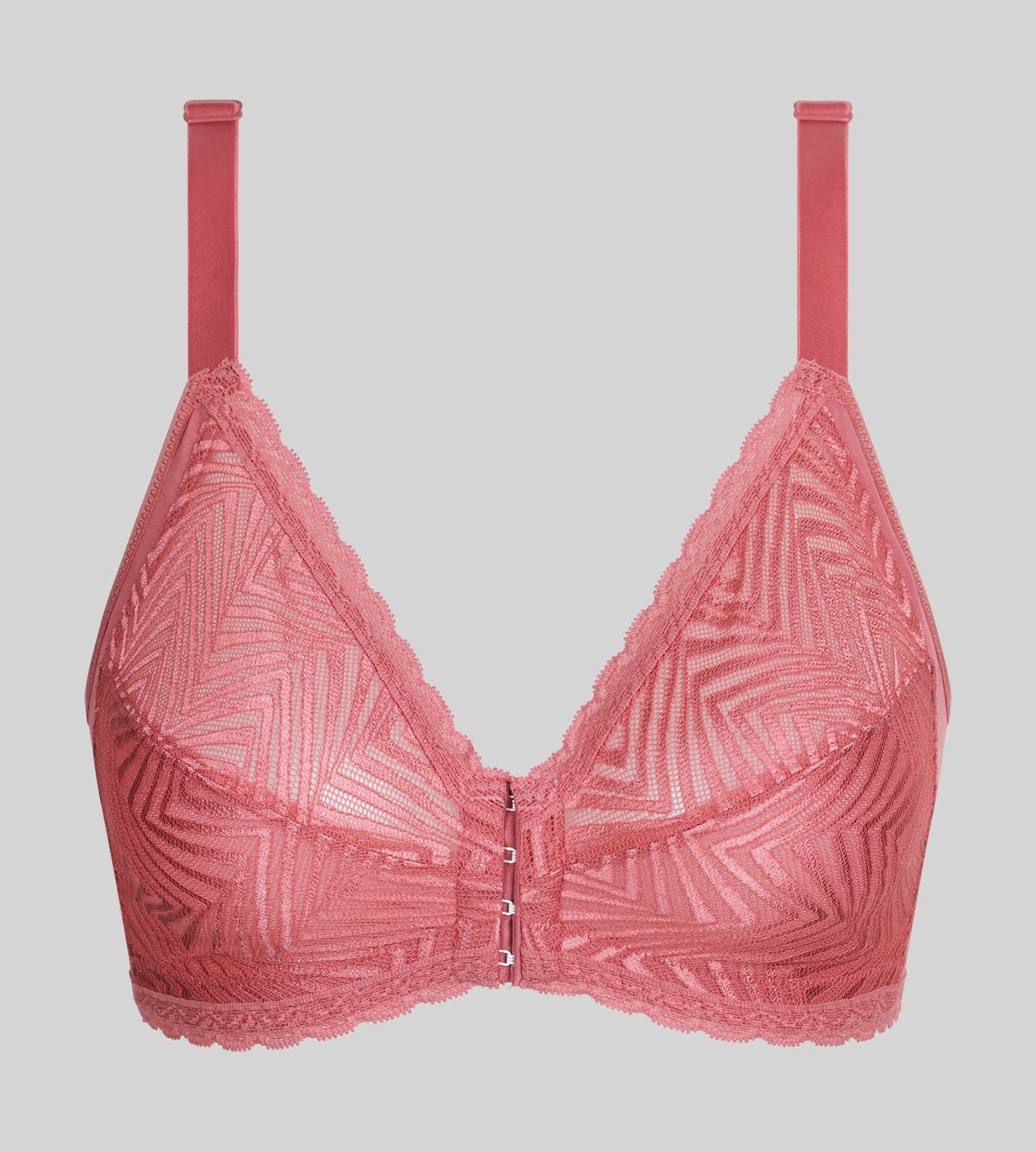 Reggiseno con apertura frontale senza ferretto rosa Ideal Posture - Image 5