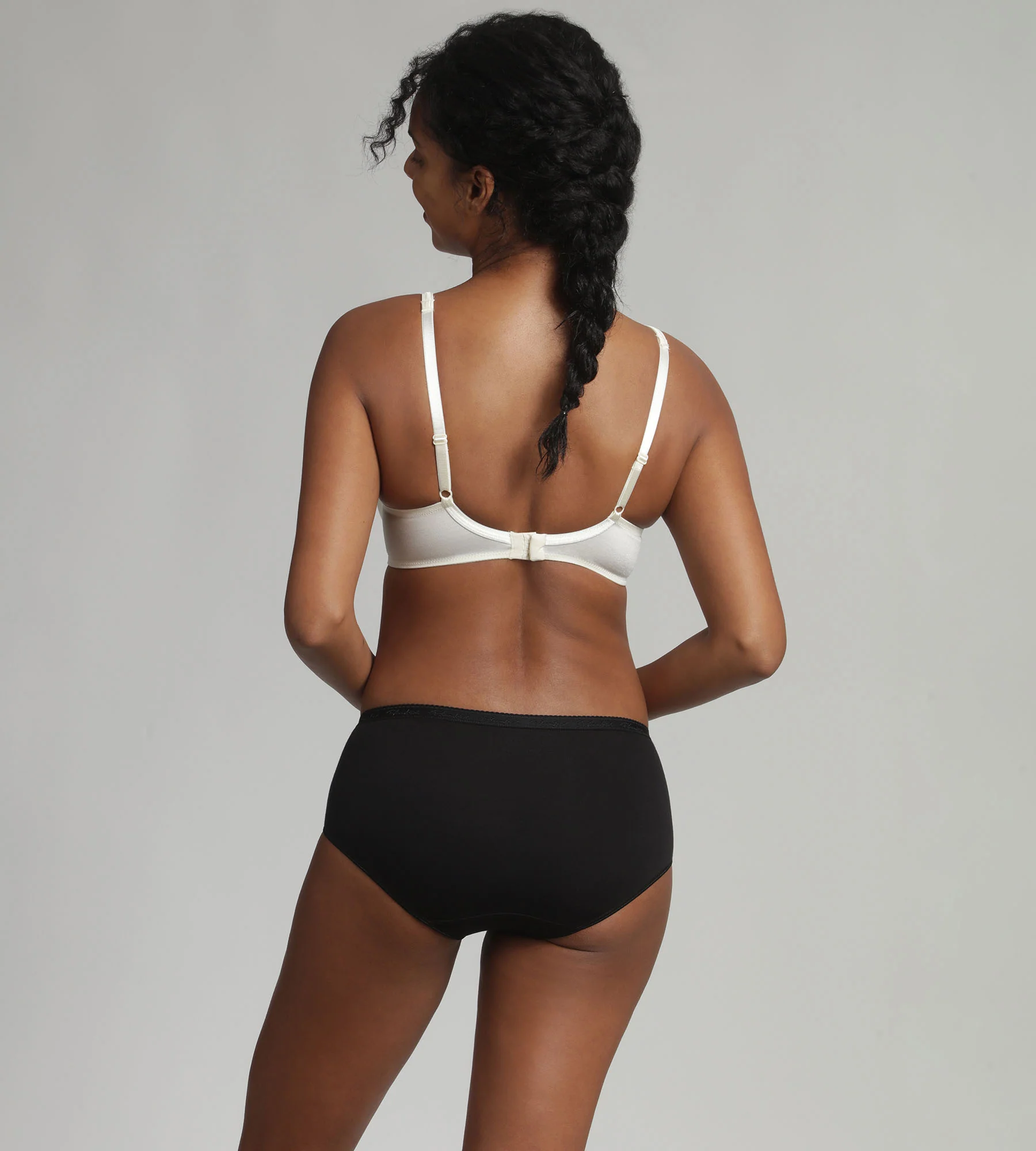 Reggiseno con ferretto avorio Satiny Micro Support - Image 4