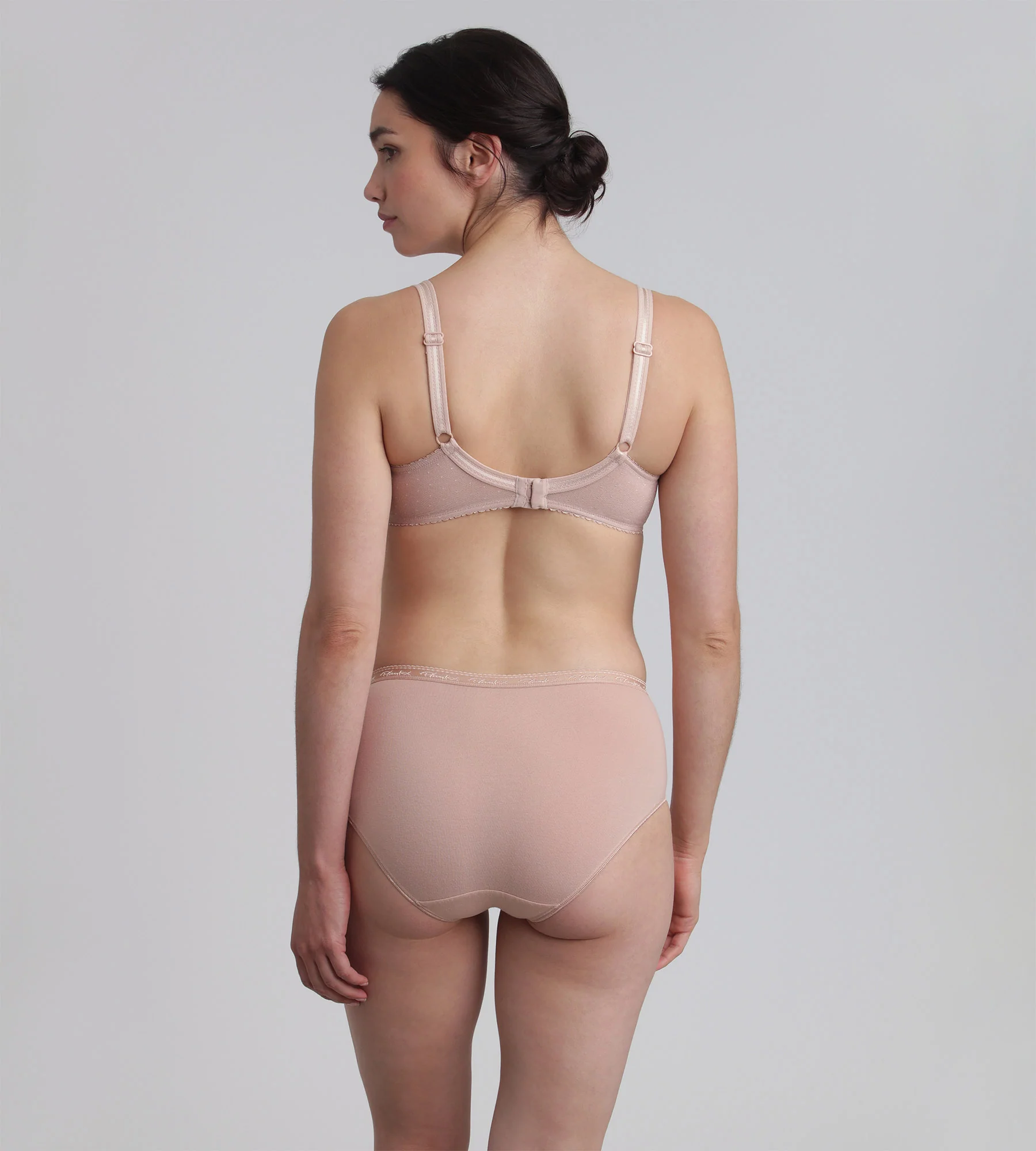 Reggiseno con ferretto beige Criss Cross Microfibra - Image 4