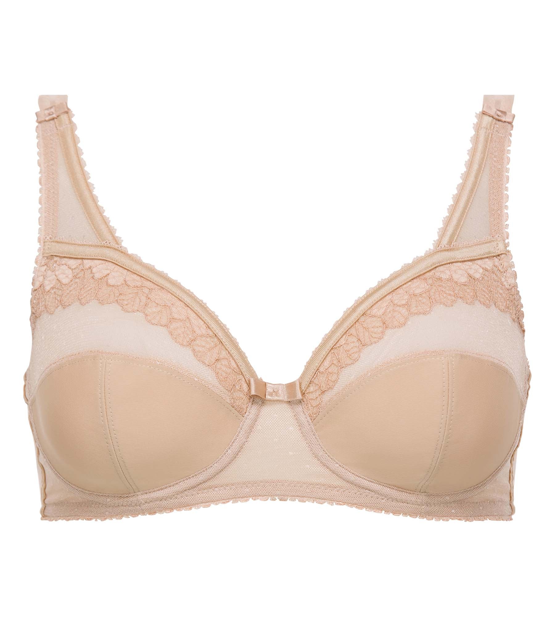 Reggiseno con ferretto beige Criss Cross Microfibra - Image 5