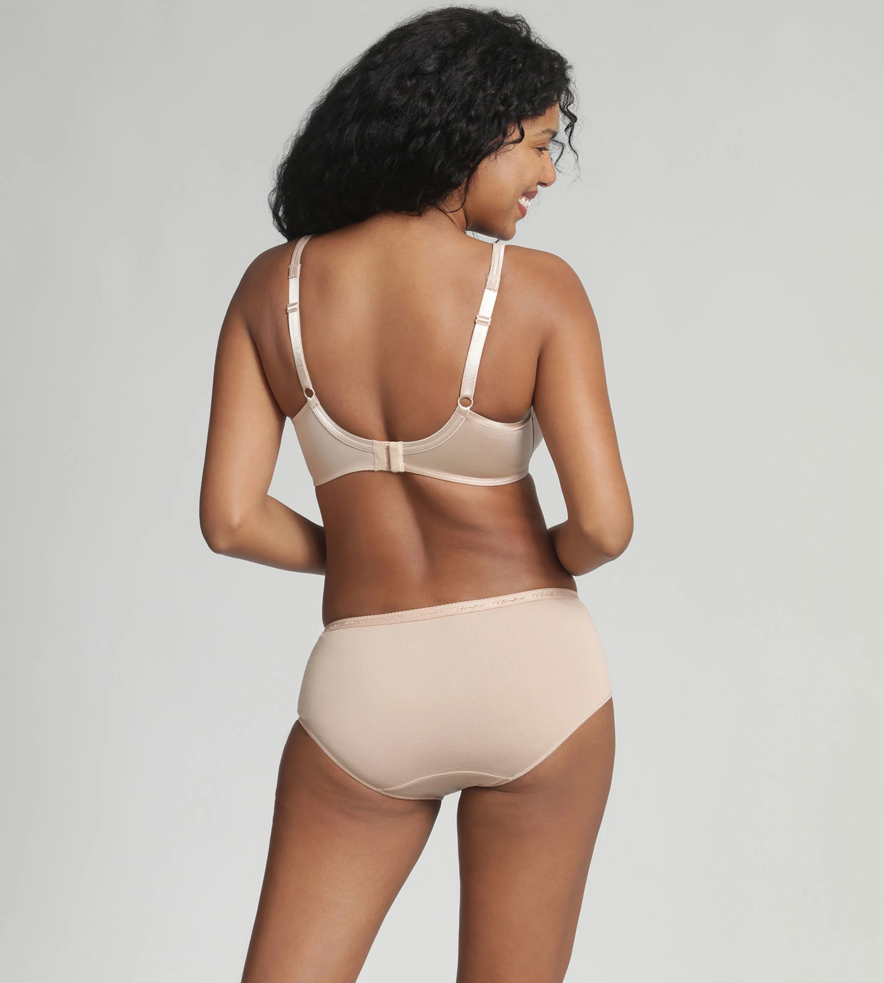 Reggiseno con ferretto beige Satiny Micro Support - Image 4