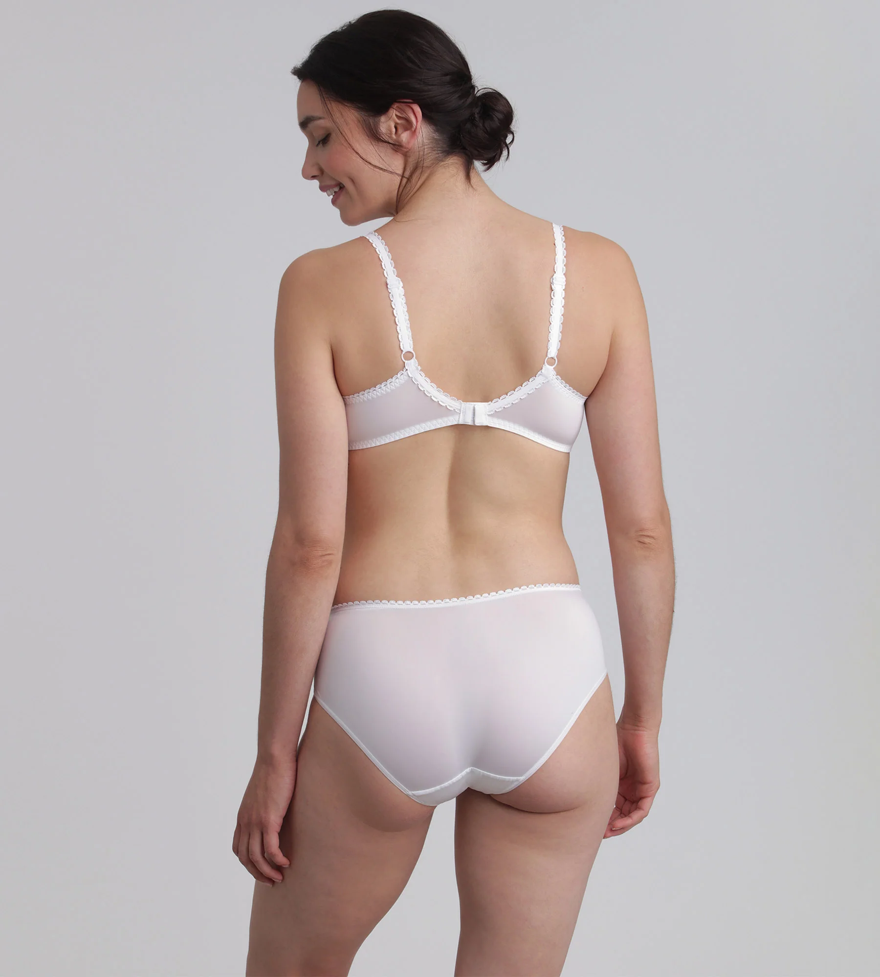 Reggiseno con ferretto bianco Flowery Lace Micro Riciclato - Image 4