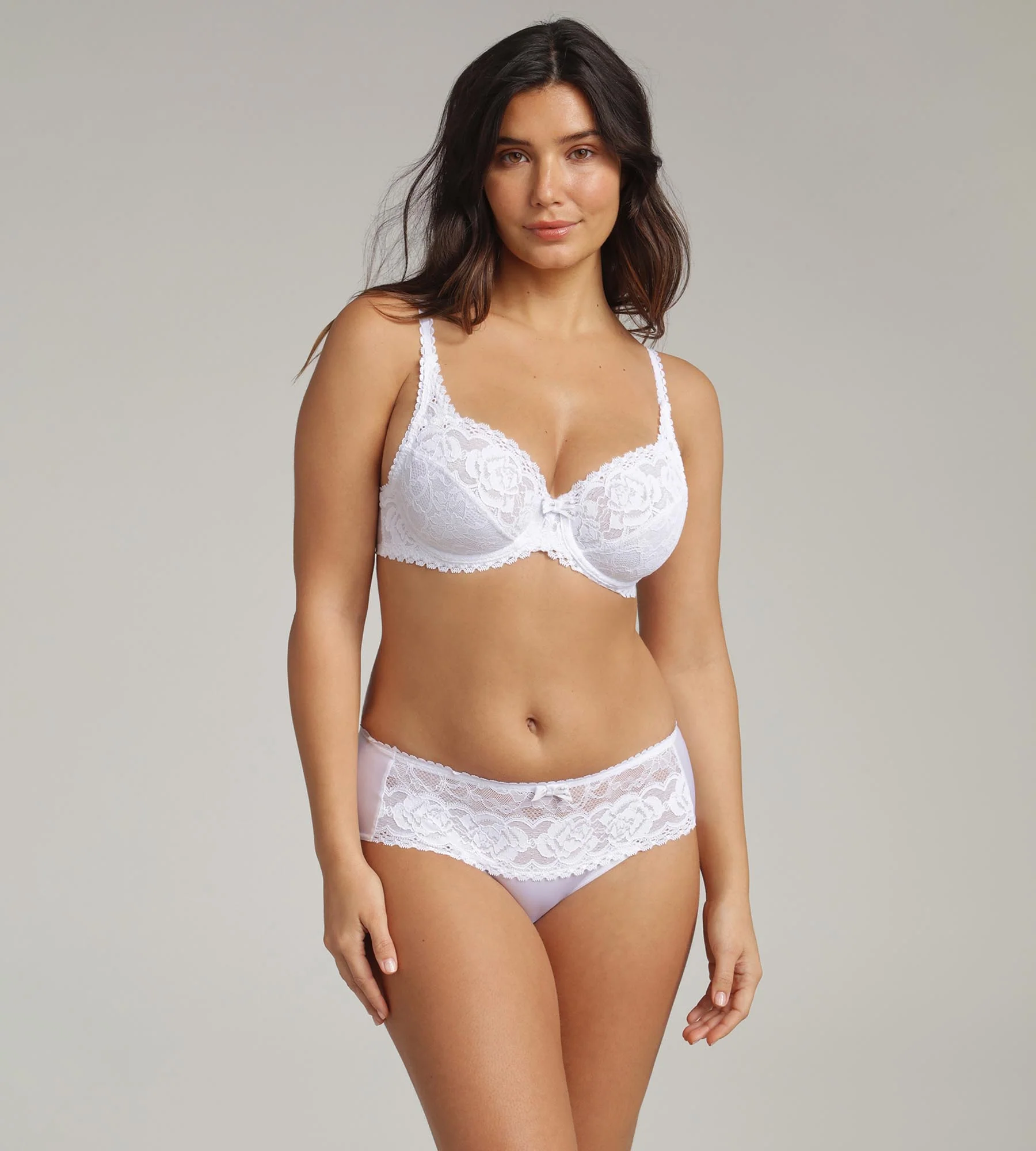 Reggiseno con ferretto bianco Flowery Lace Riciclato - Image 3