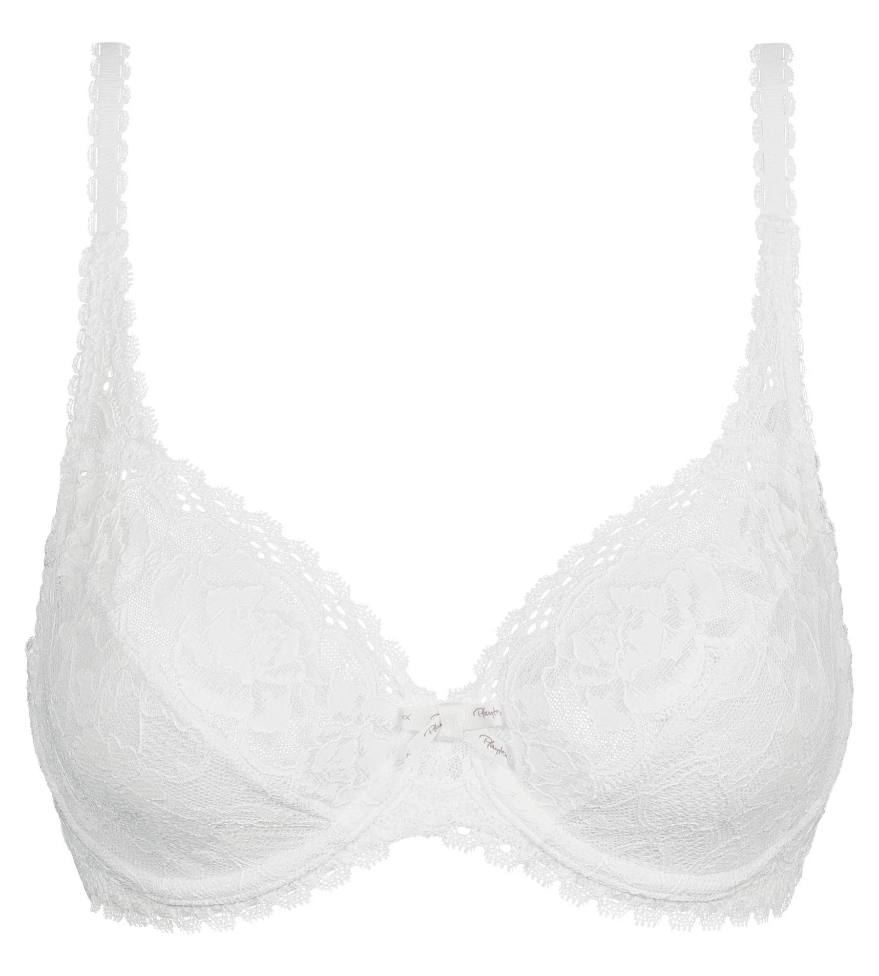 Reggiseno con ferretto bianco Flowery Lace Riciclato - Image 5
