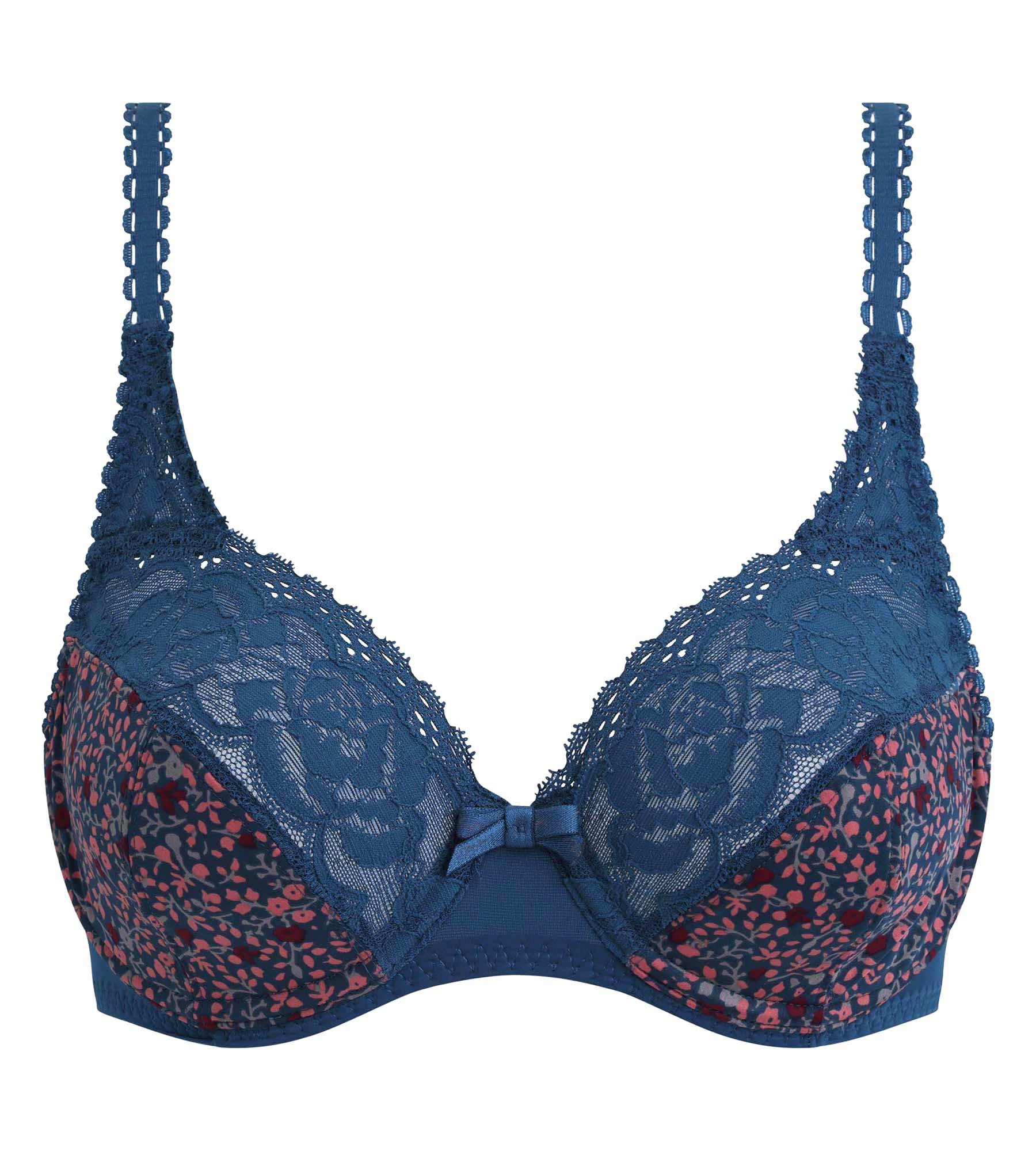 Reggiseno con ferretto fantasia verde Flowery Lace Micro Riciclato - Image 5