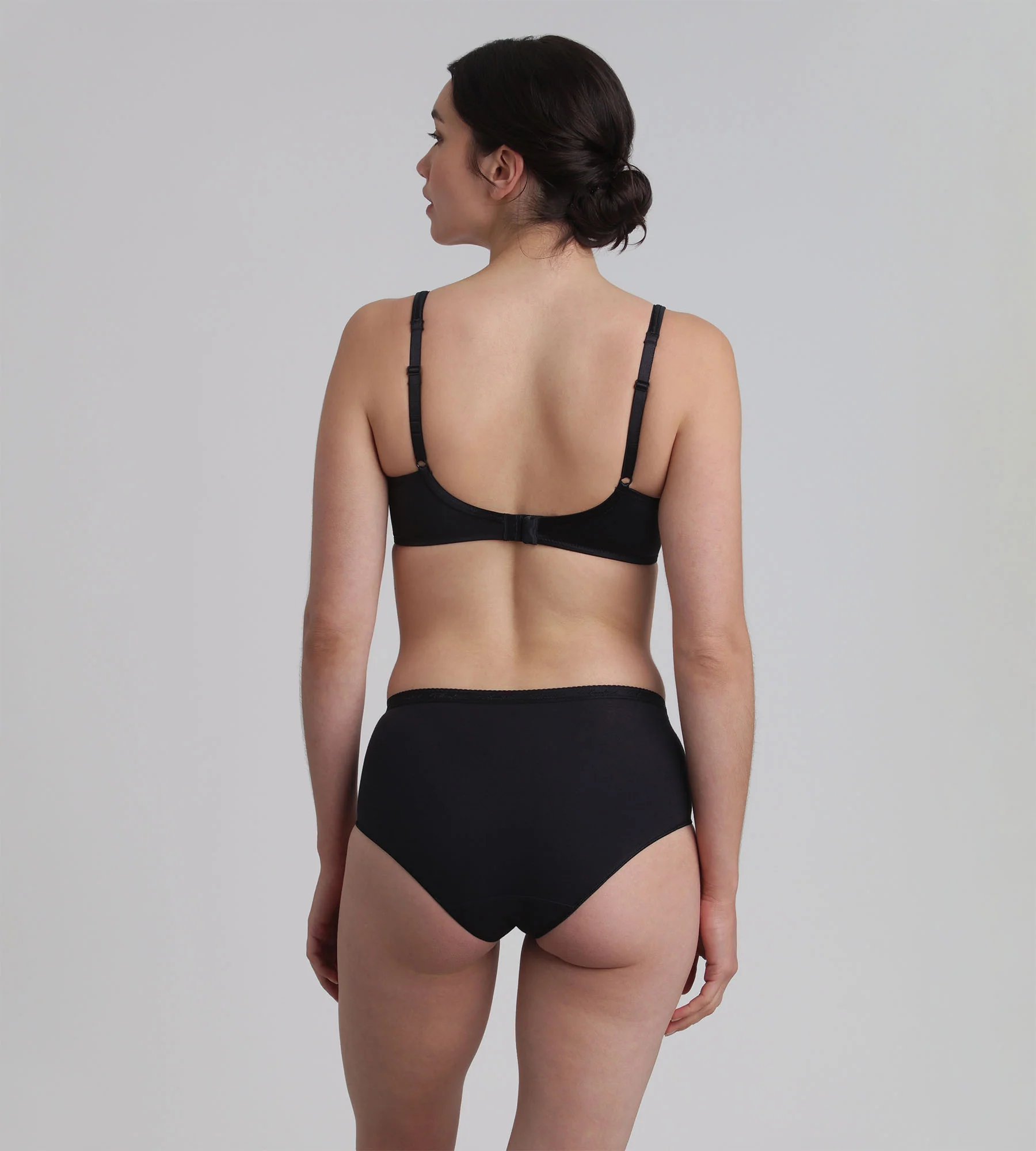 Reggiseno con ferretto nero Satiny Micro Support - Image 4