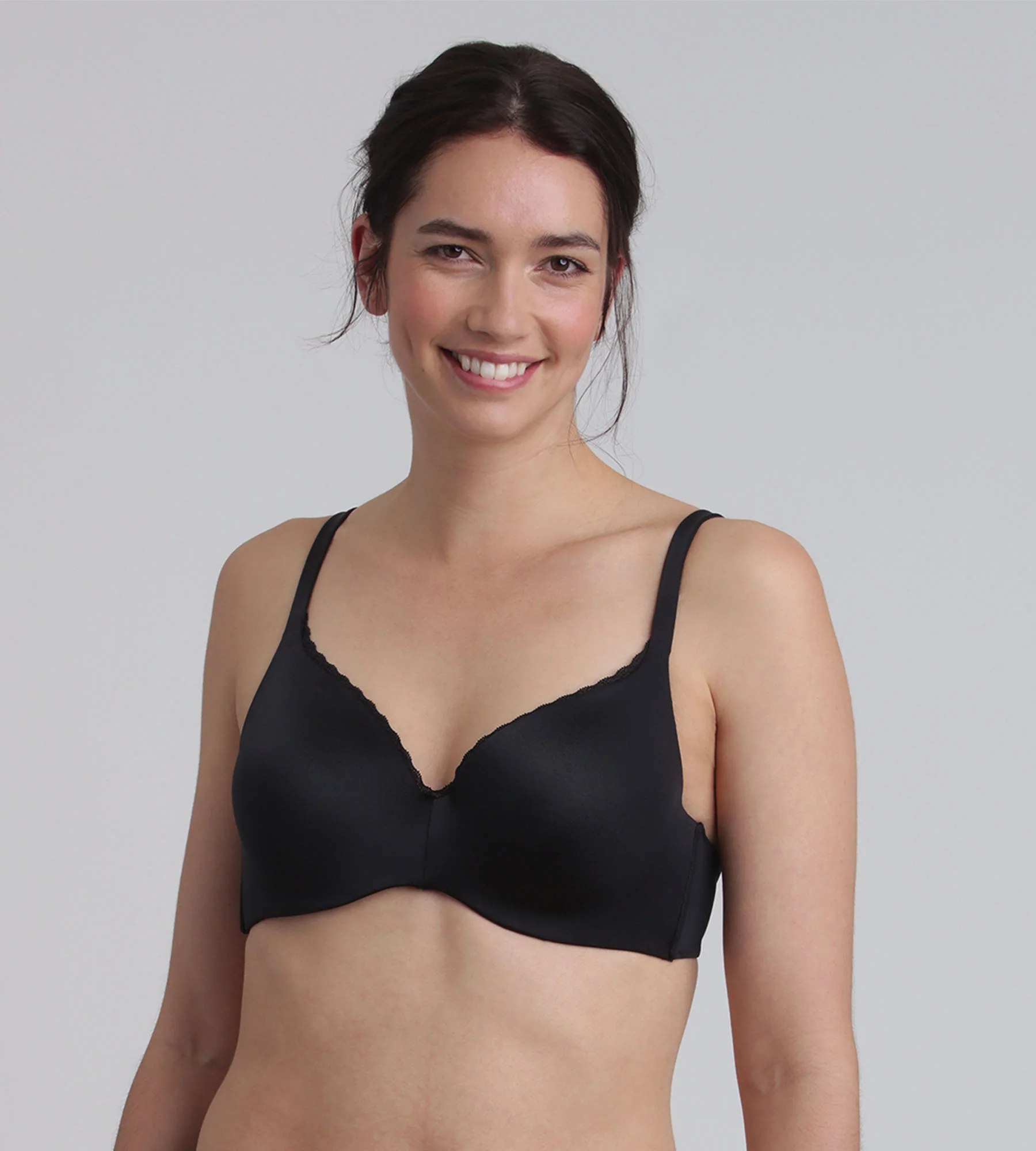 Reggiseno con ferretto rimovibile nero 24 Ore Soft Absolu