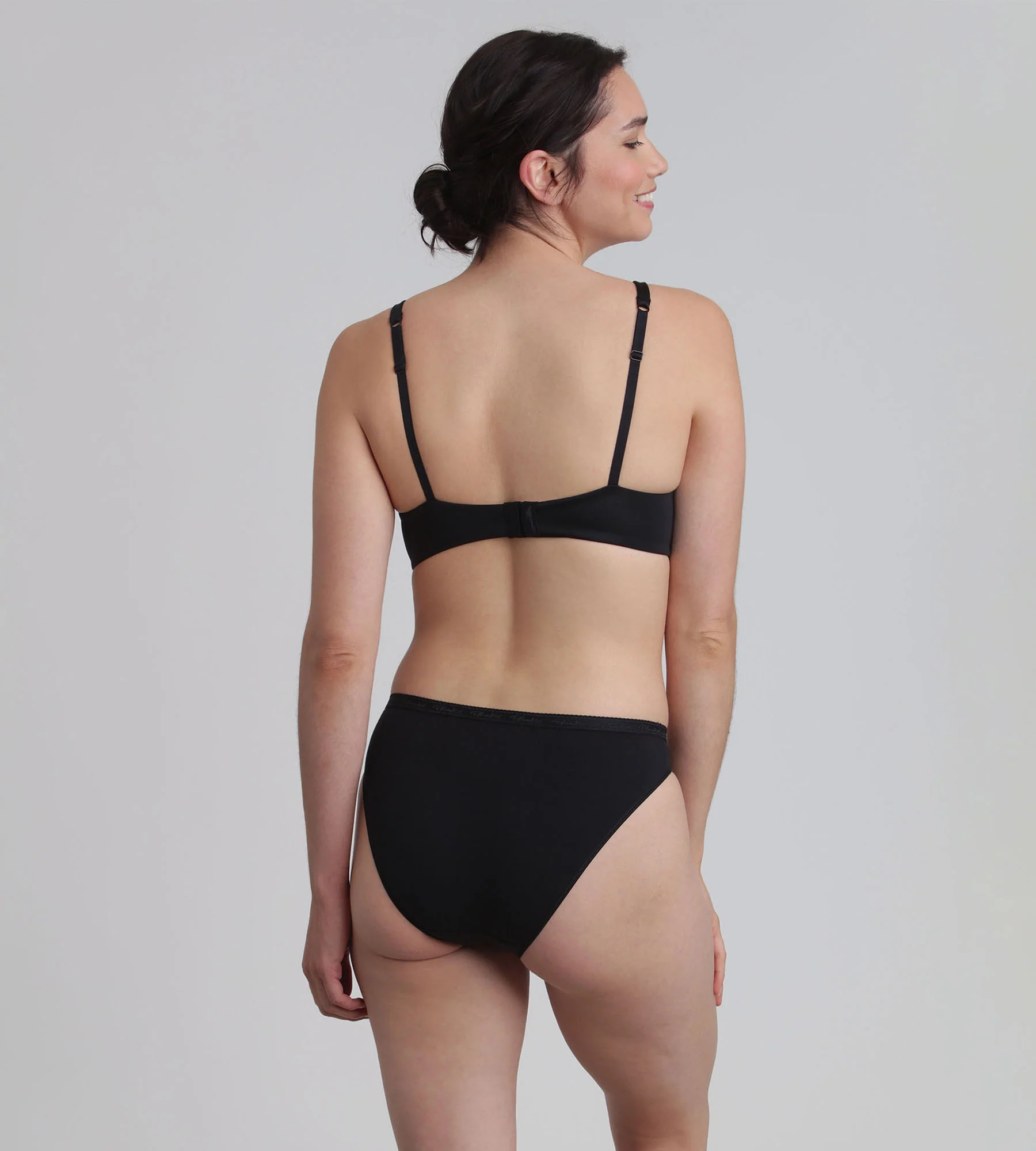 Reggiseno con ferretto rimovibile nero 24 Ore Soft Absolu - Image 4