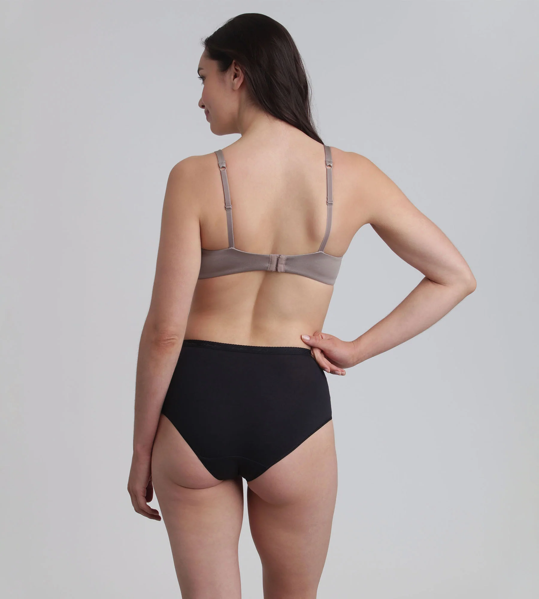 Reggiseno con ferretto rimovibile tortora 24 Ore Soft Absolu - Image 4