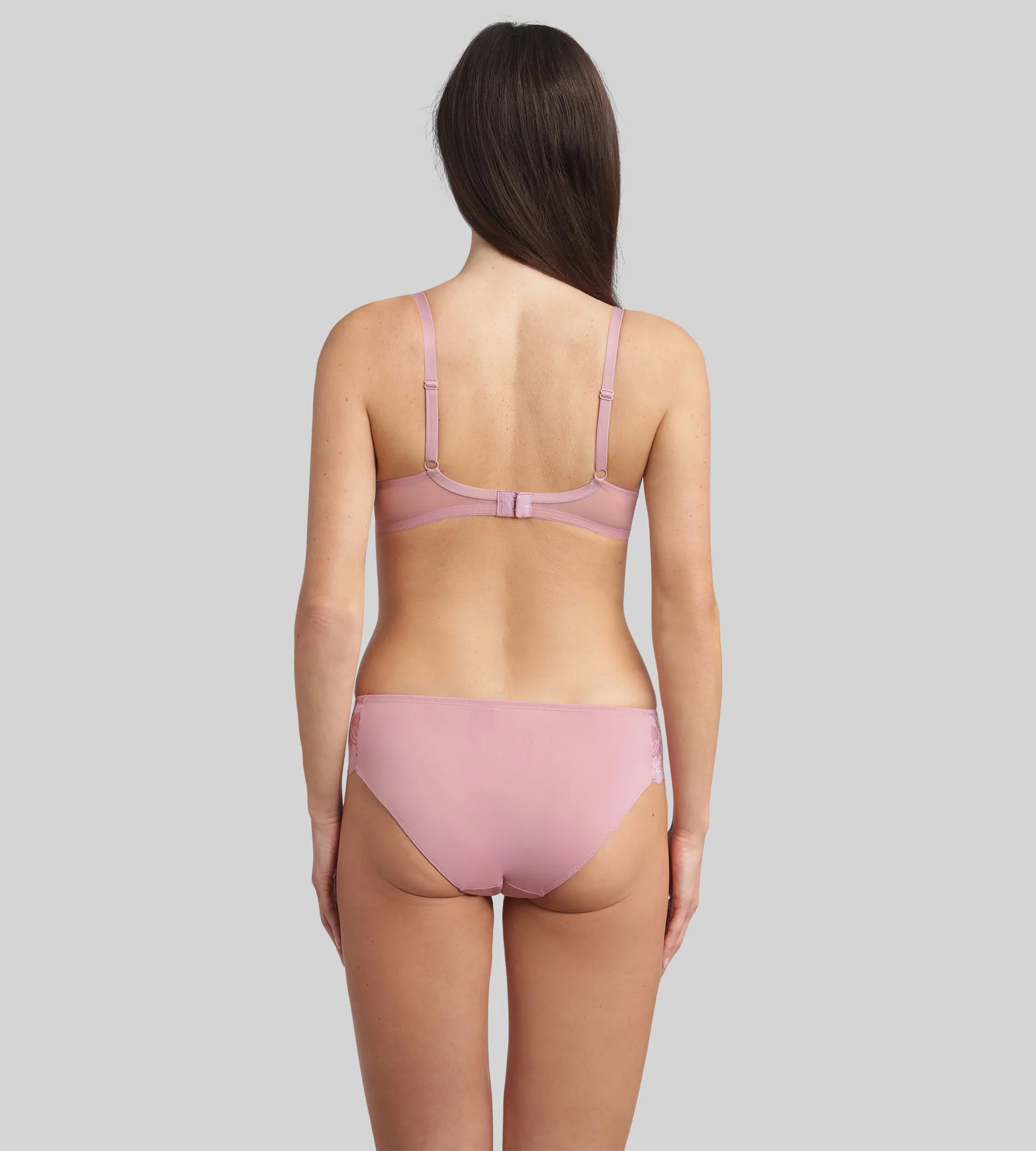 Reggiseno con ferretto rosa orchidea Essential Elegance - Image 4