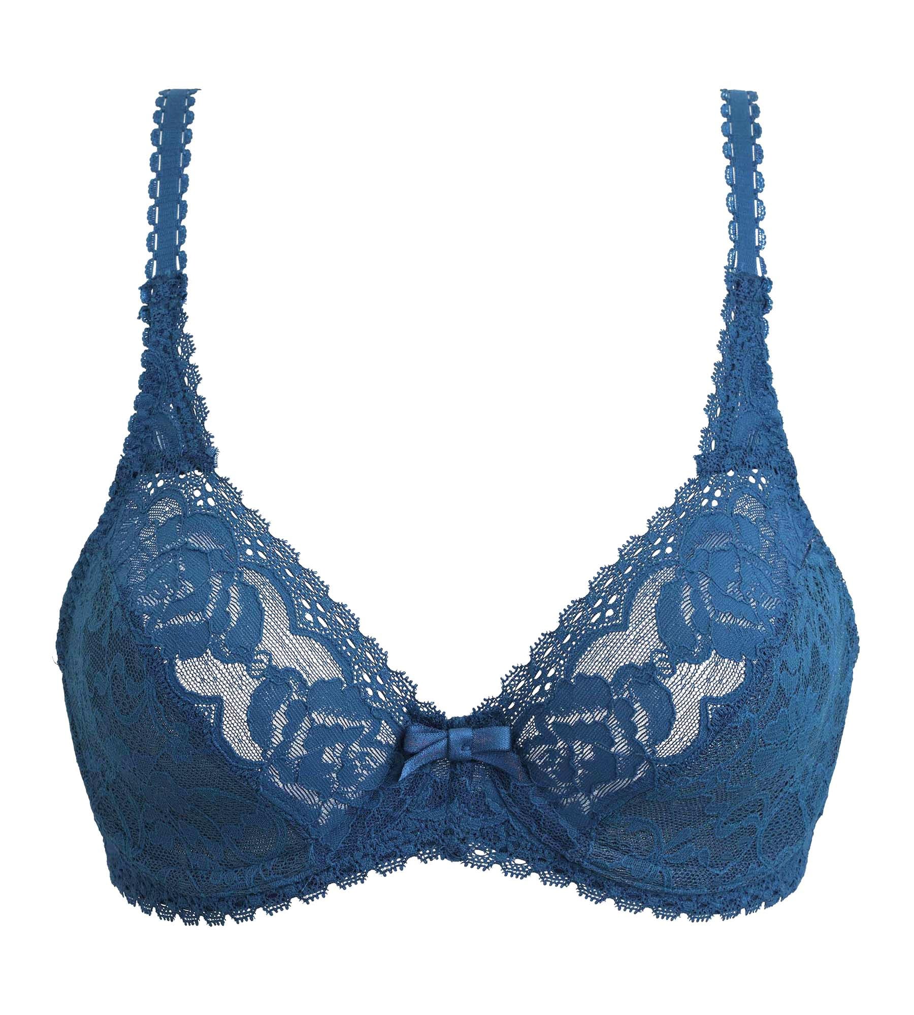 Reggiseno con ferretto verde pino Flowery Lace Riciclato - Image 5