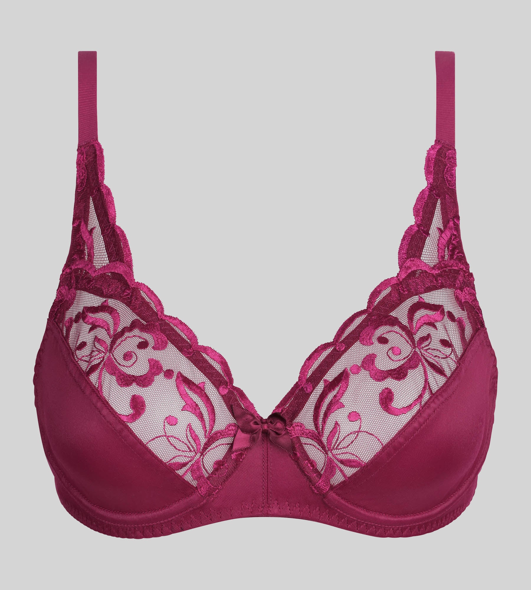 Reggiseno con ferretto viola imperiale Essential Elegance Embroidery - Image 5