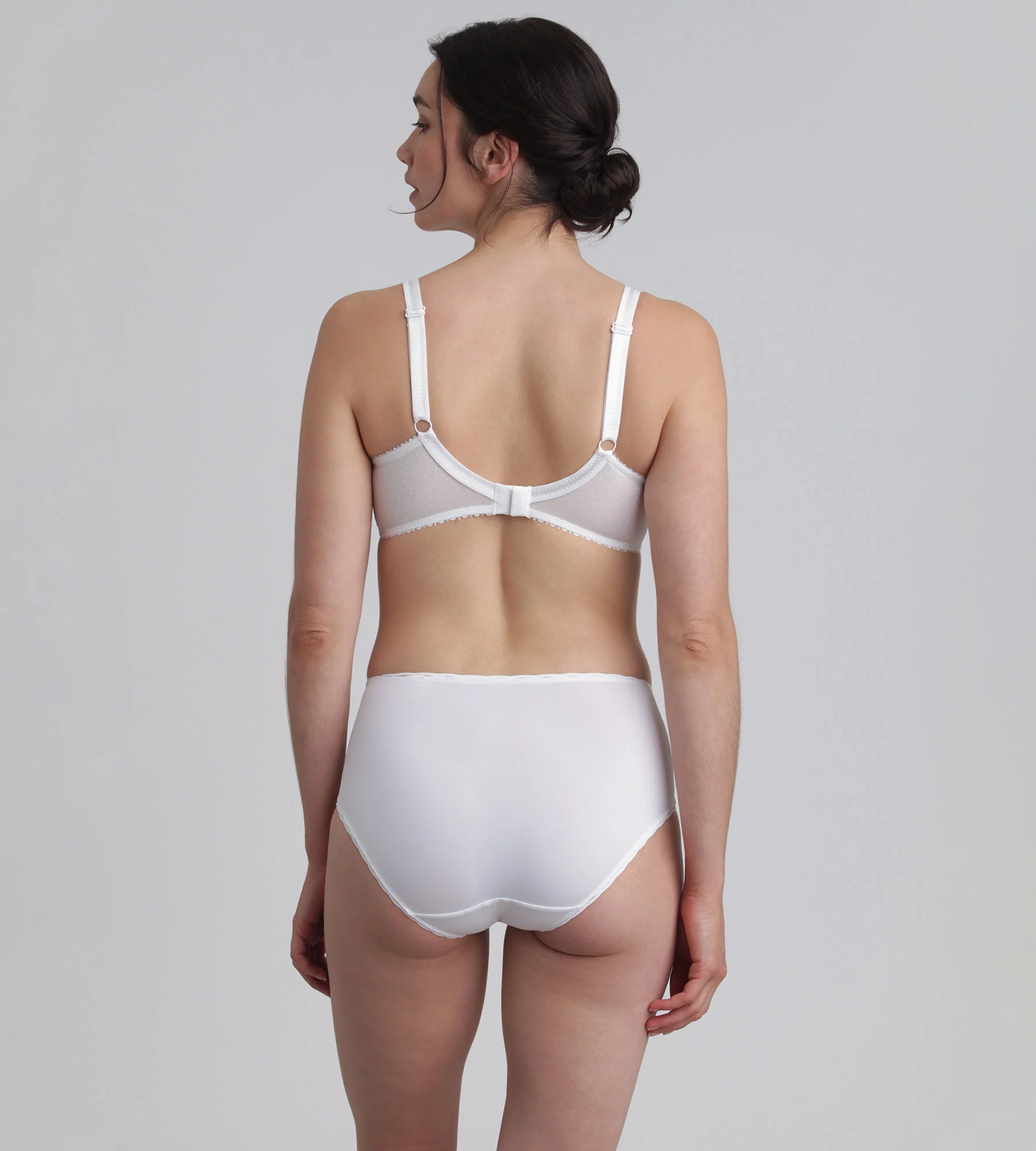 Reggiseno modellante bianco Criss Cross Microfibra - Image 4