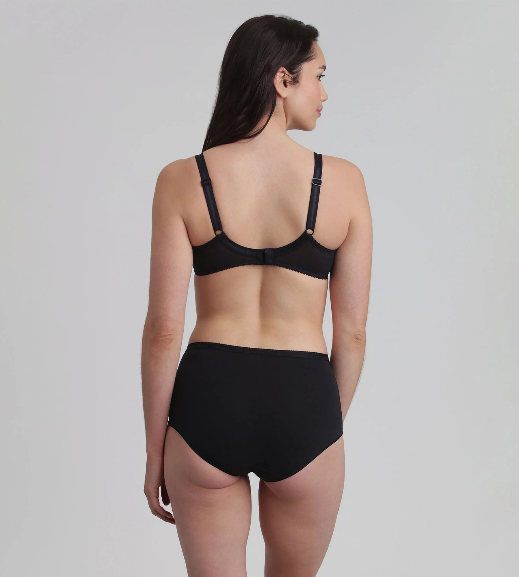 Reggiseno modellante nero Criss Cross Classico Microfibra - Image 4