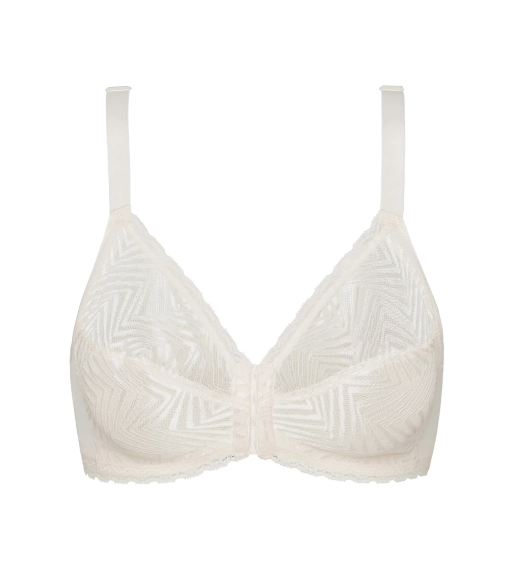 Reggiseno senza ferretto aperto davanti avorio Ideal Posture - Image 5