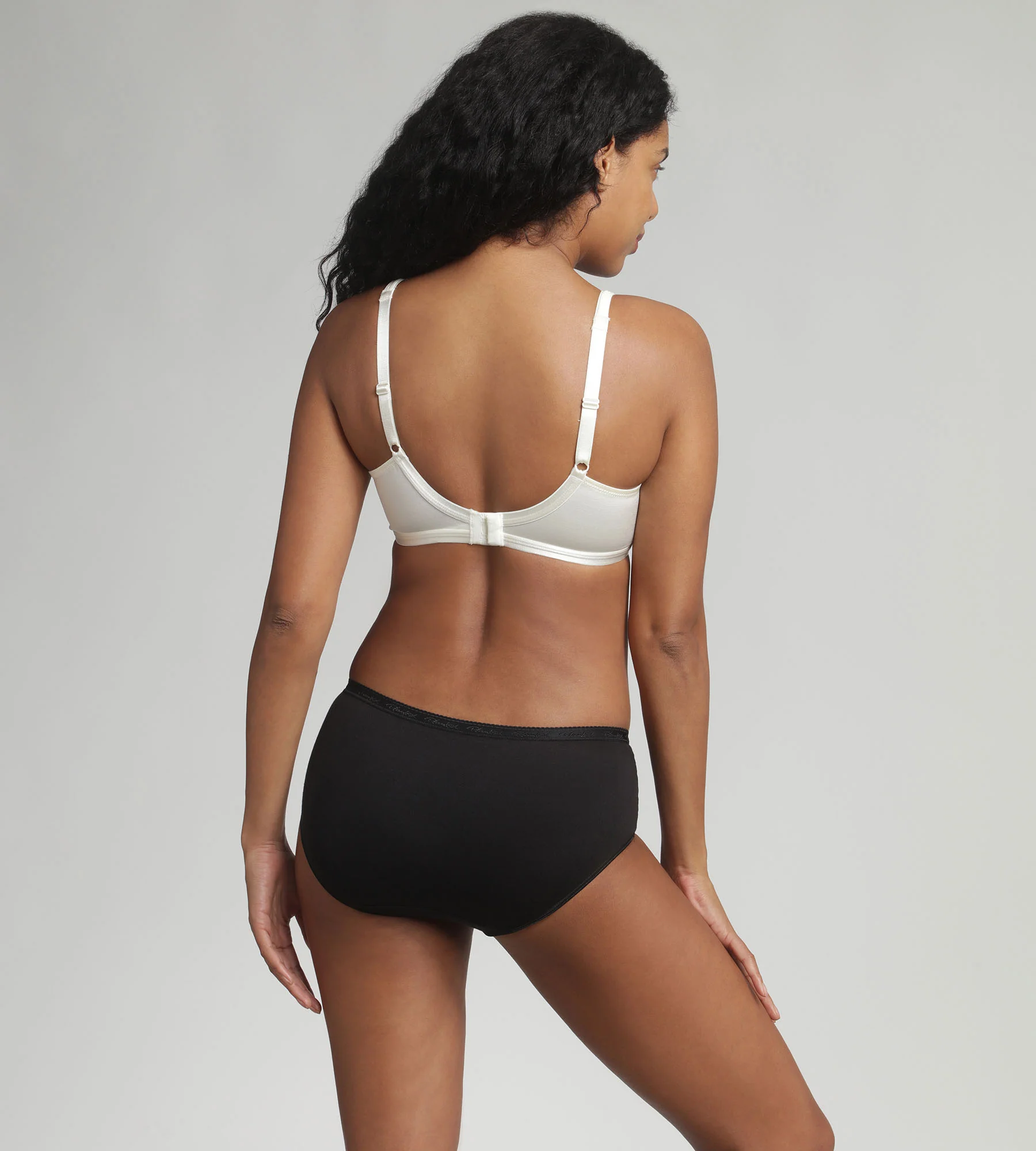 Reggiseno senza ferretto avorio Satiny Micro Support - Image 4