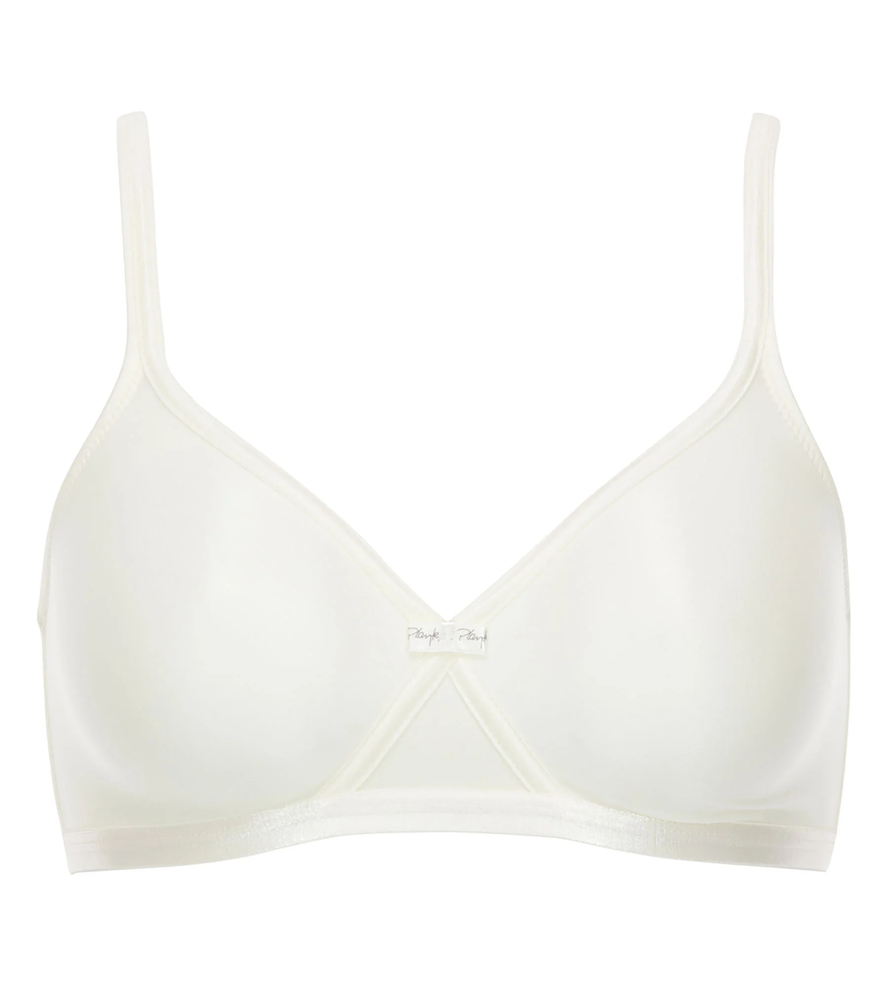 Reggiseno senza ferretto avorio Satiny Micro Support - Image 5
