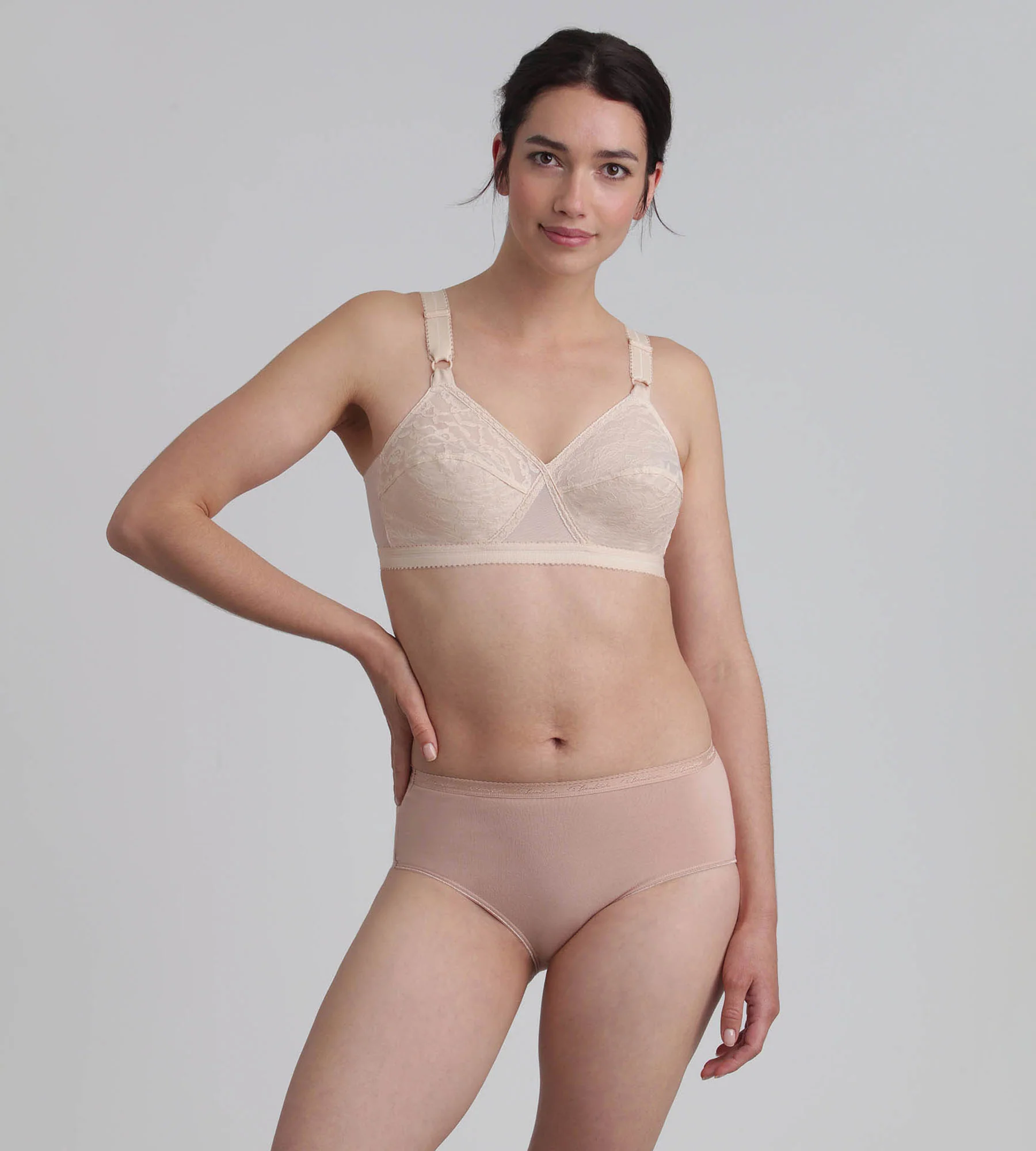 Reggiseno senza ferretto beige Criss Cross 165 - Image 3