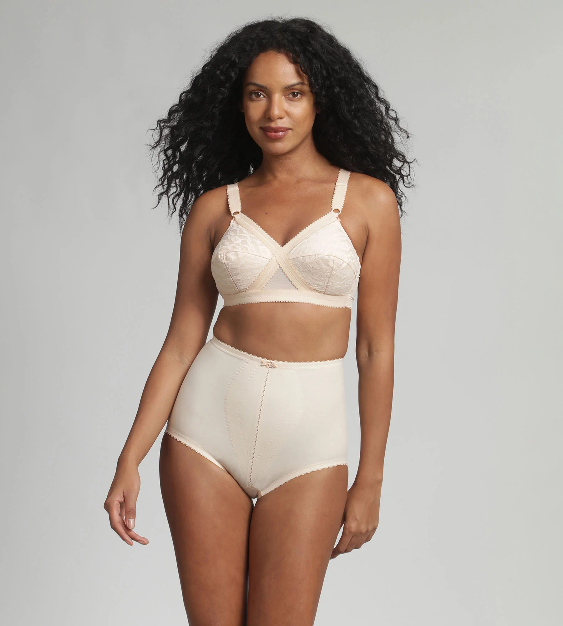 Reggiseno senza ferretto beige Criss Cross 556 - Image 3