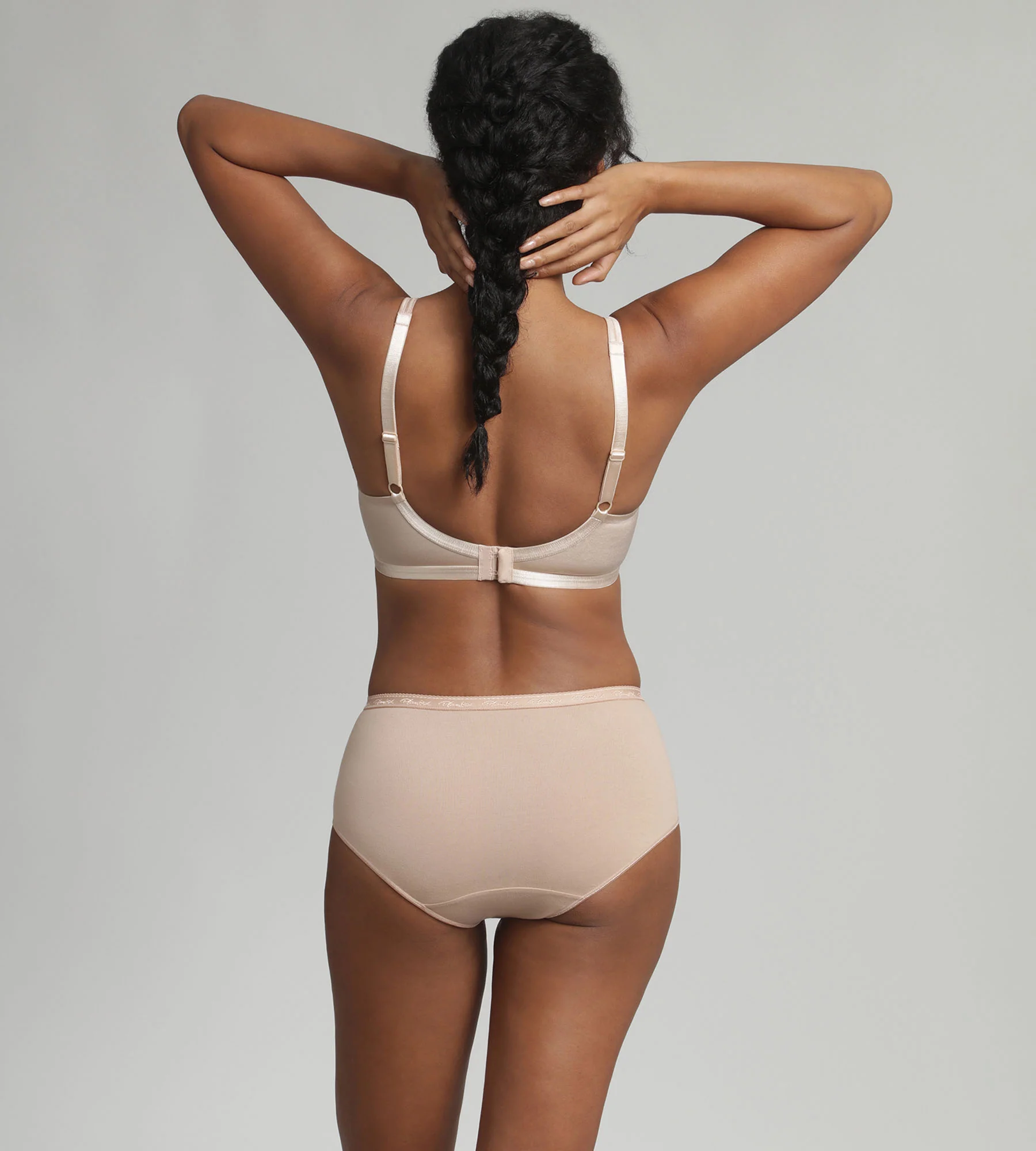 Reggiseno senza ferretto beige Satiny Micro Support - Image 4