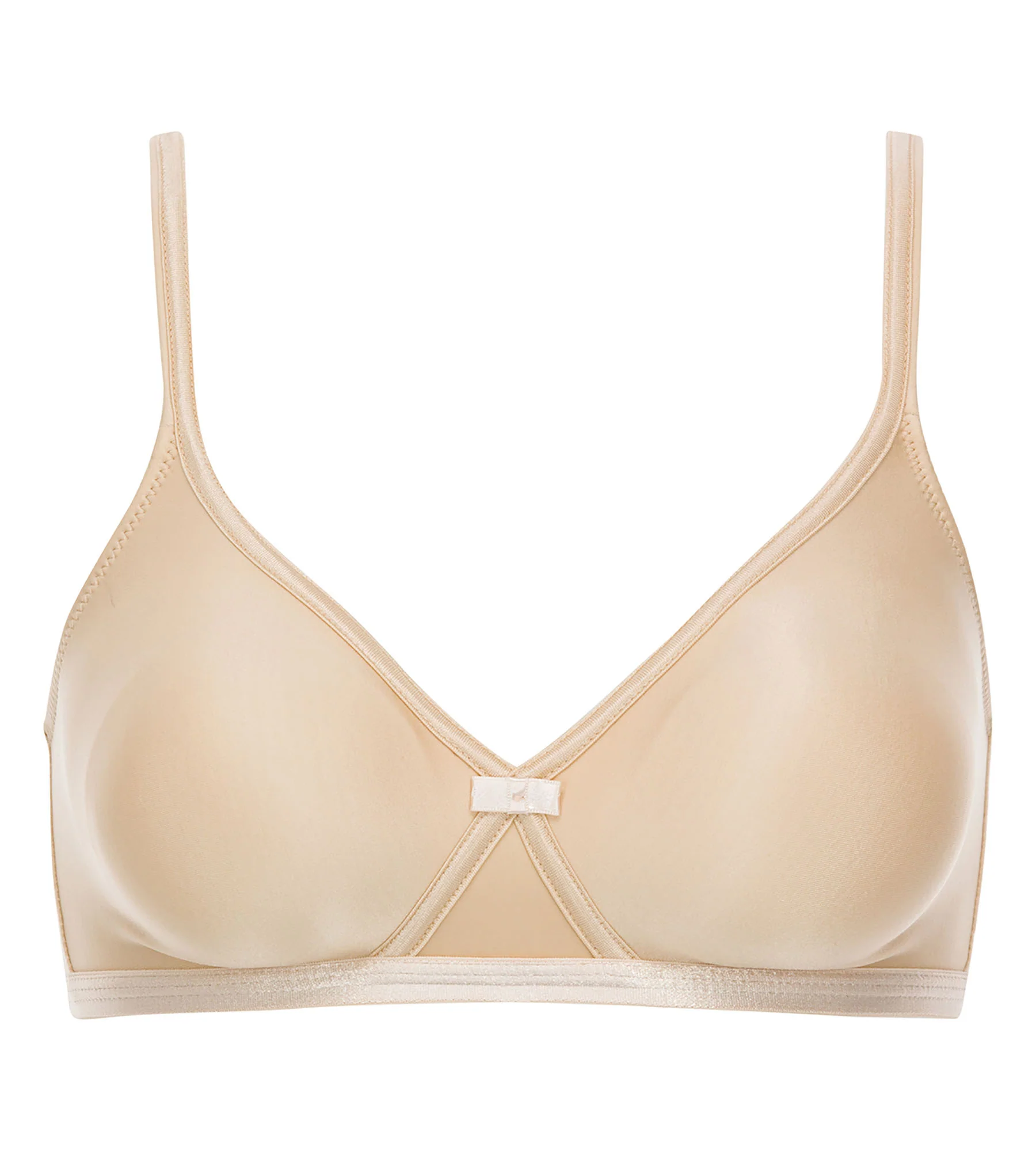 Reggiseno senza ferretto beige Satiny Micro Support - Image 5