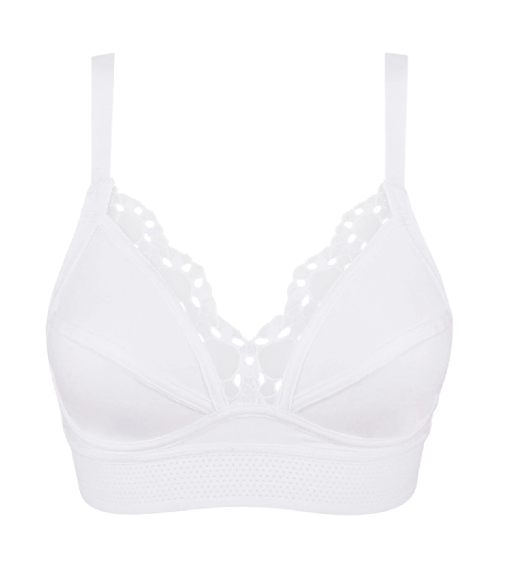 Reggiseno senza ferretto bianco 65% cotone Bio Feel Good Support - Image 5