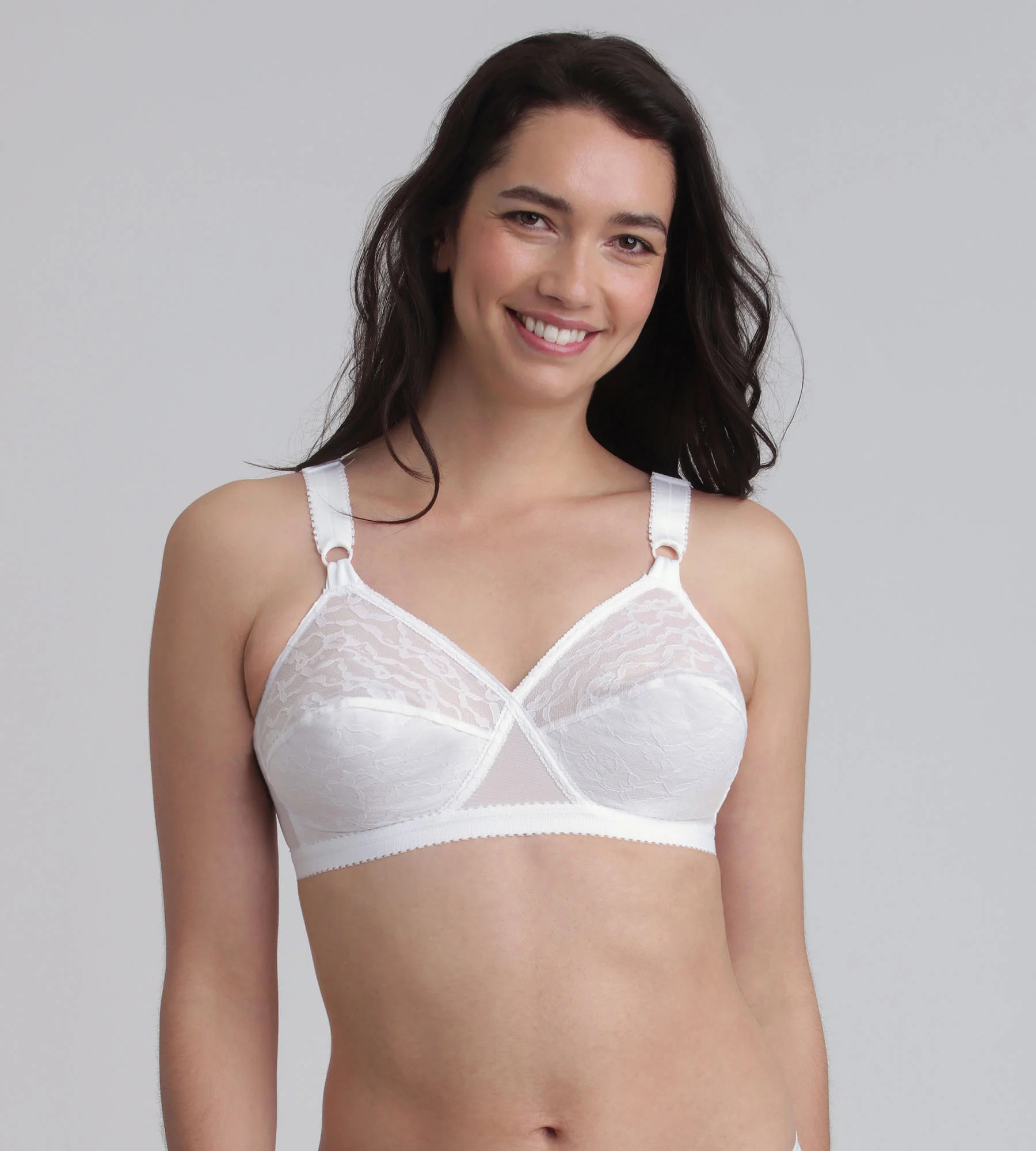 Reggiseno senza ferretto bianco Criss Cross 165