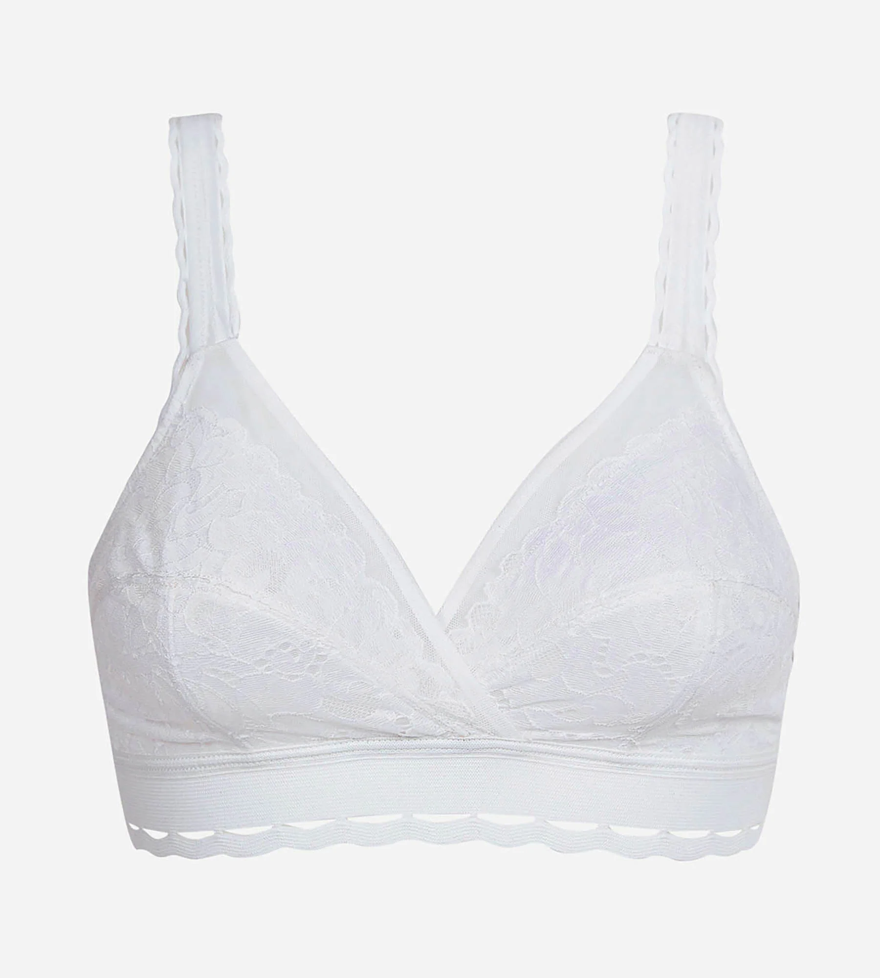 Reggiseno senza ferretto bianco Criss Cross Femminile Riciclato - Image 5