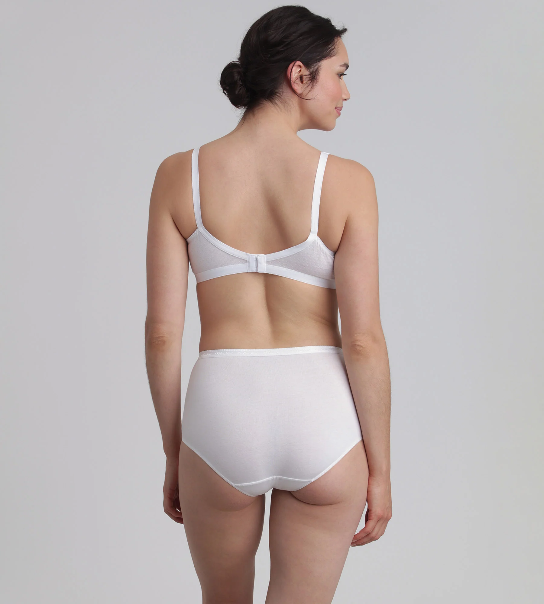 Reggiseno senza ferretto bianco Essential Support Coton - Image 4
