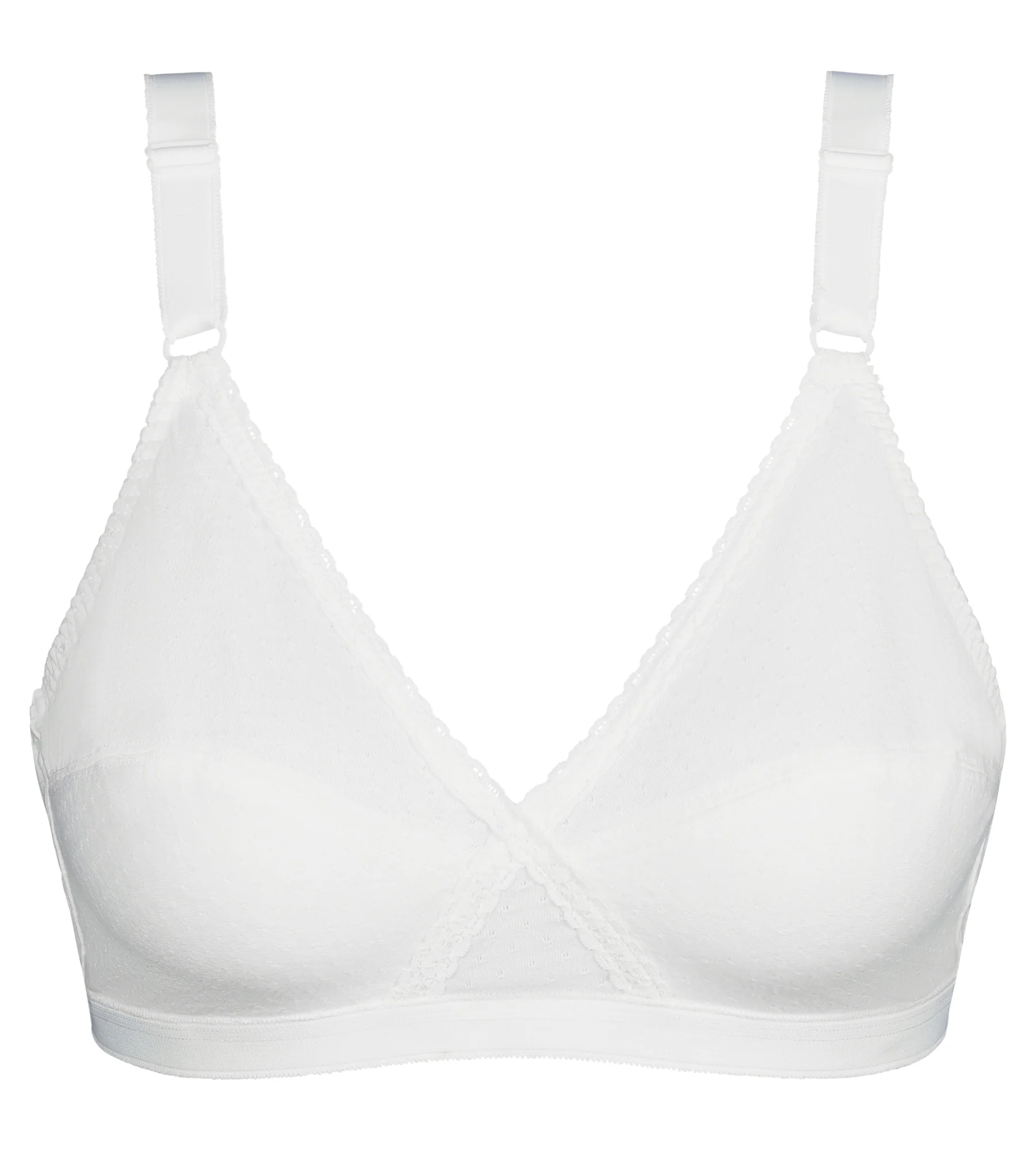 Reggiseno senza ferretto bianco Essential Support Coton - Image 5