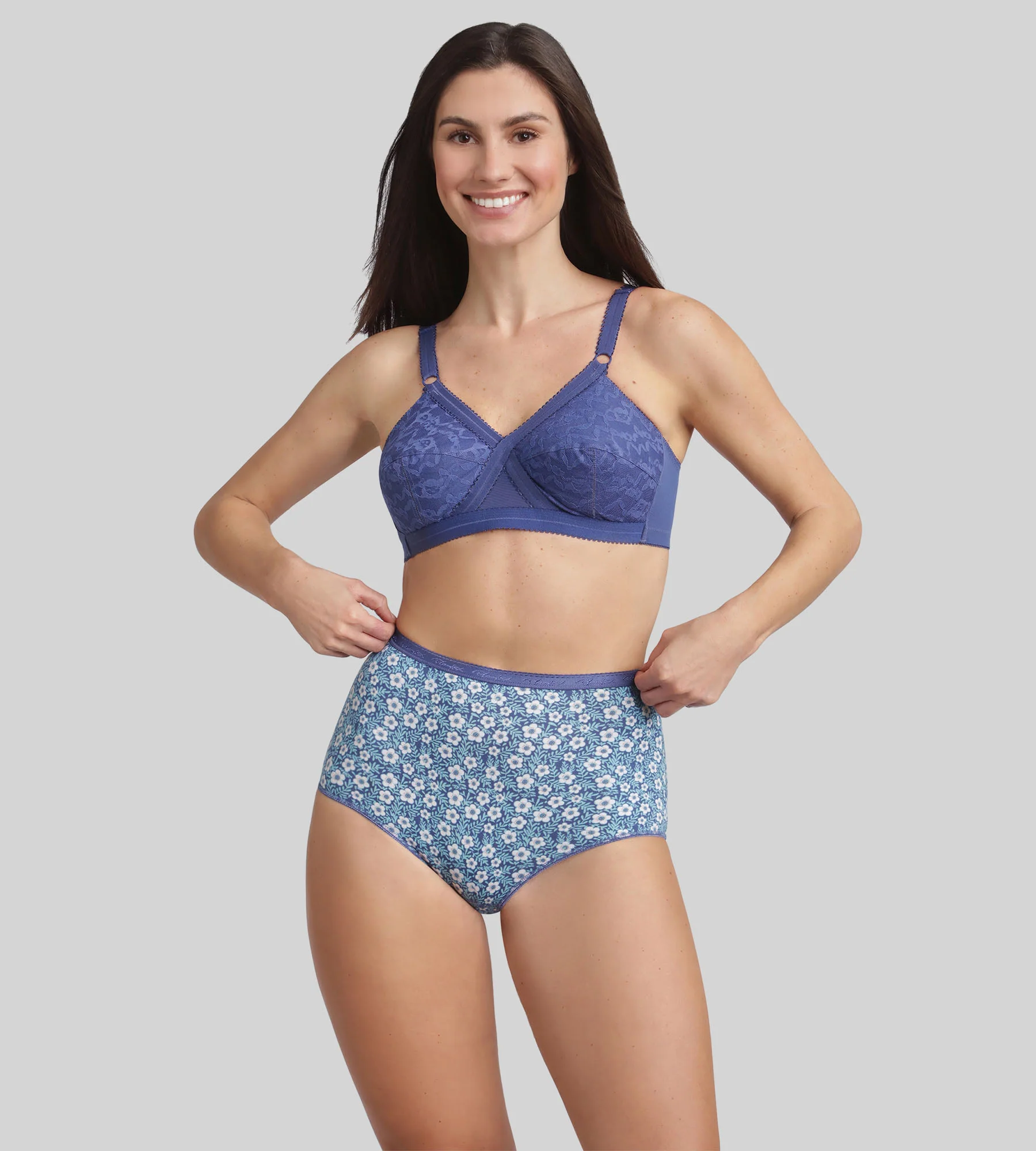 Reggiseno senza ferretto blu cobalto Criss Cross 556 - Image 3