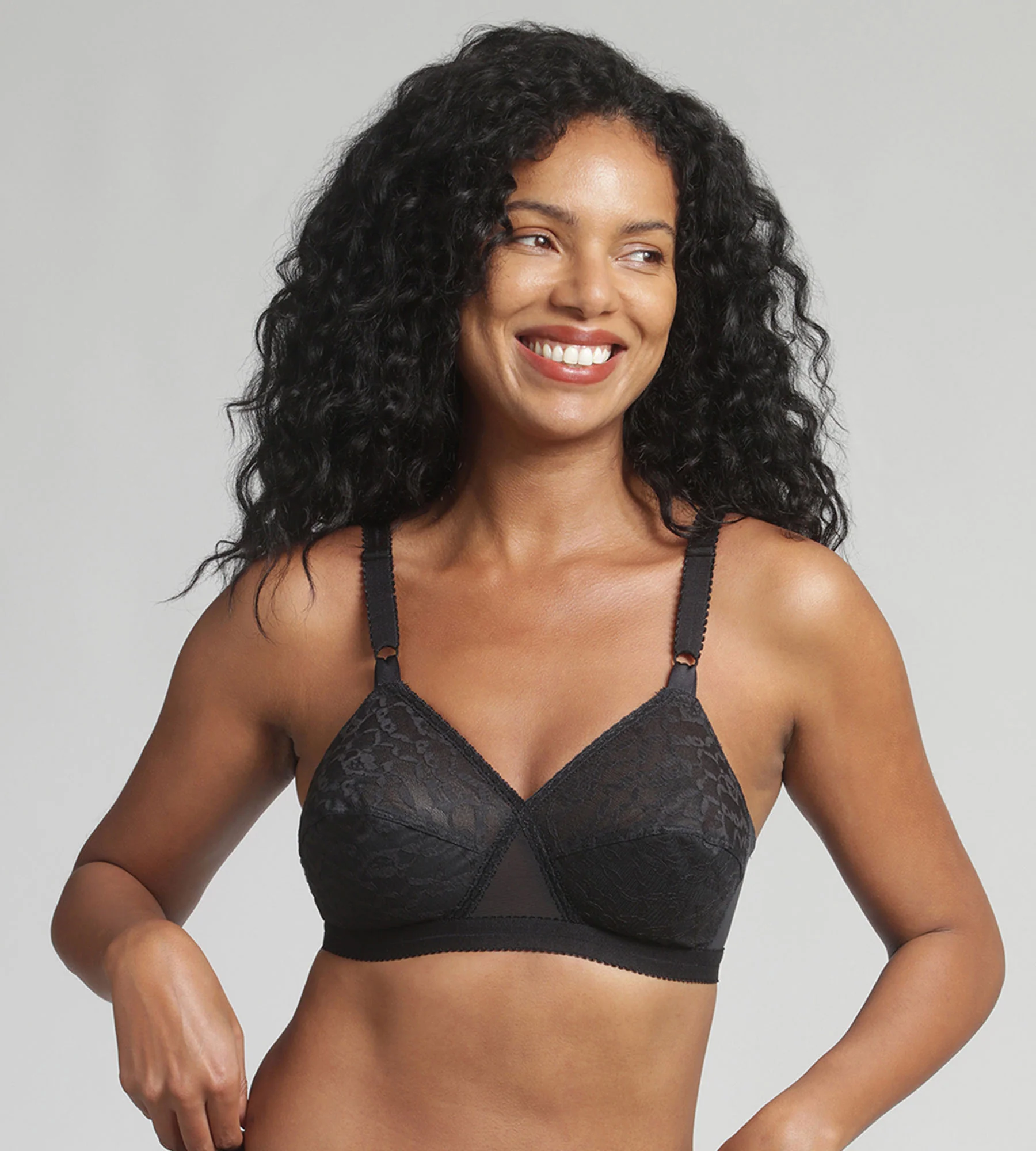 Reggiseno senza ferretto nero Criss Cross 165