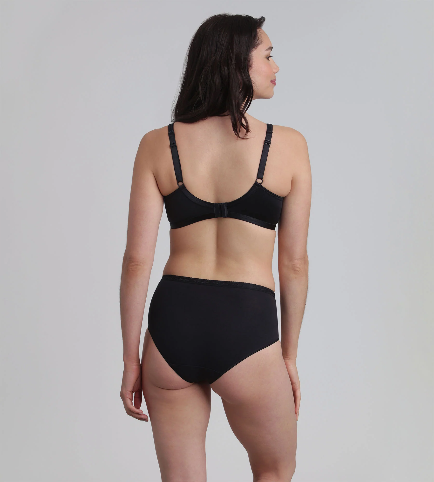 Reggiseno senza ferretto nero Satiny Micro Support - Image 4