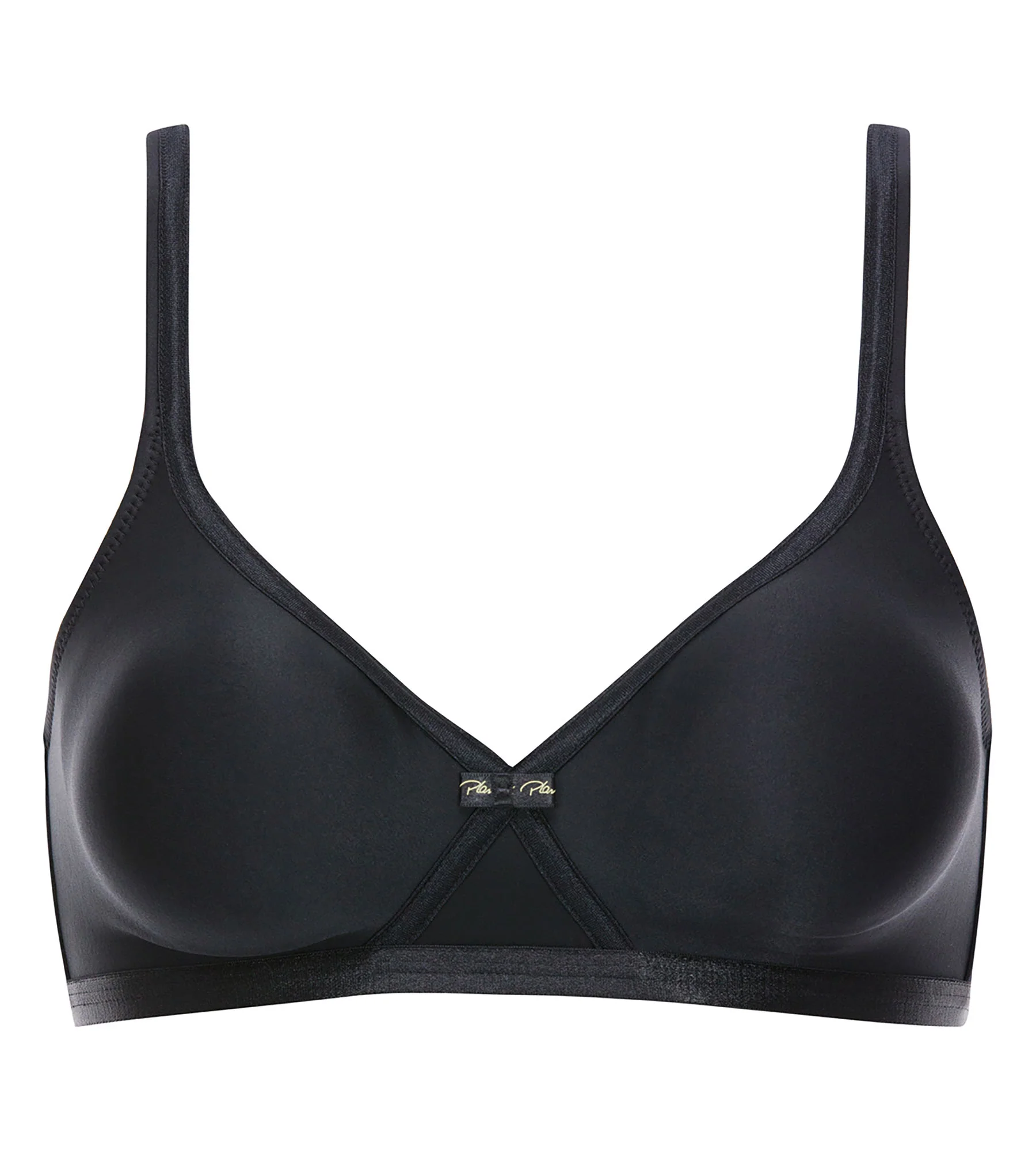 Reggiseno senza ferretto nero Satiny Micro Support - Image 5