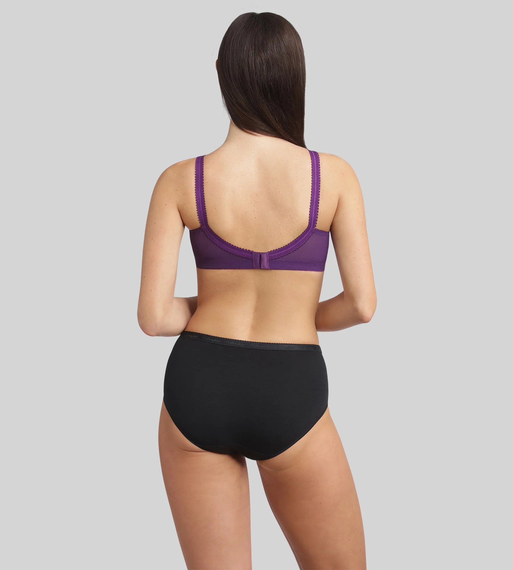 Reggiseno senza ferretto prugna Criss Cross 556 - Image 4