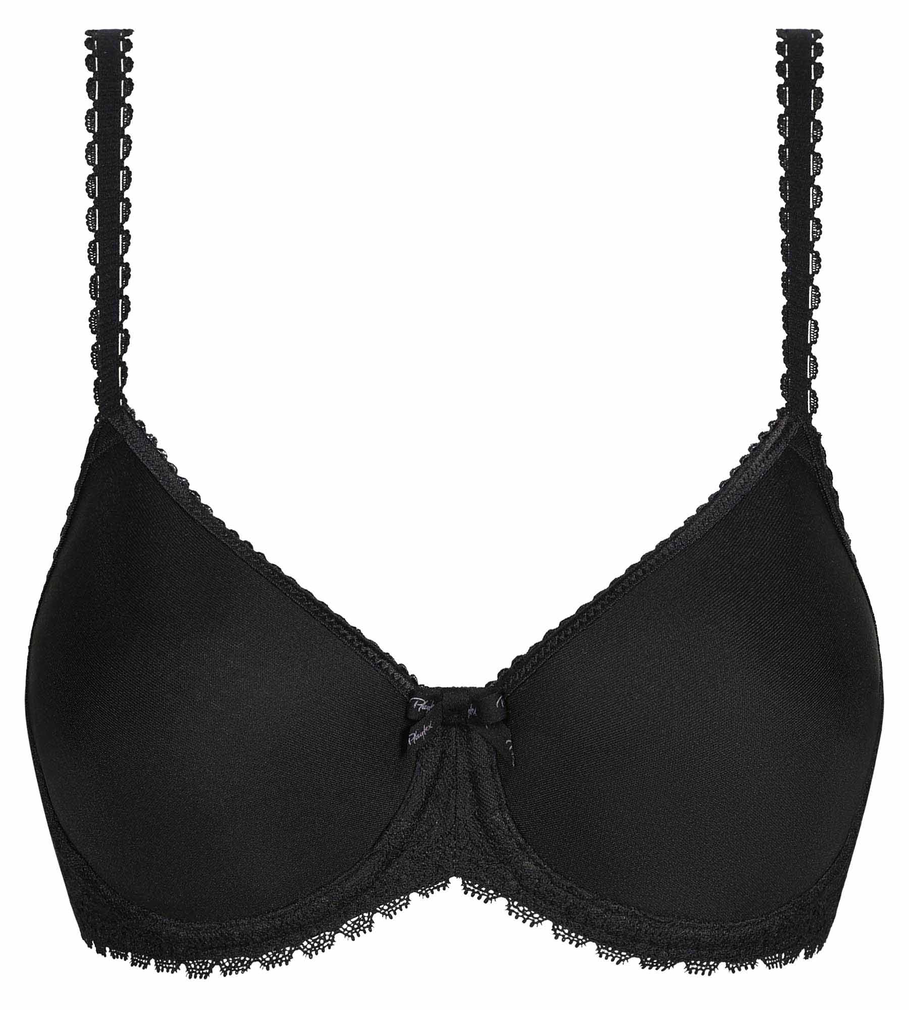 Reggiseno spacer con ferretto nero Flowery Lace Riciclato - Image 5