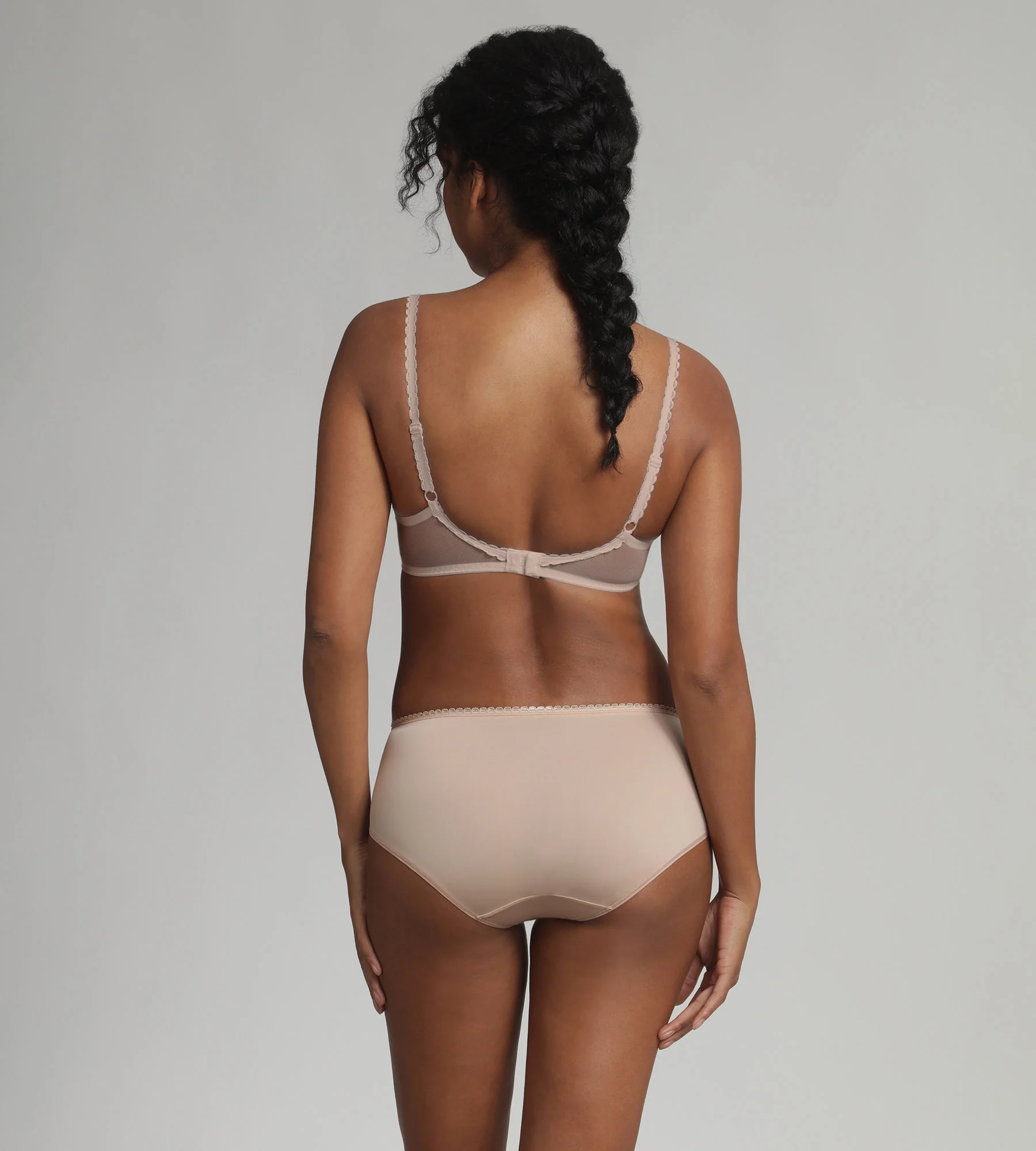 Reggiseno spacer senza ferretto Beige Flowery Lace Riciclato - Image 4