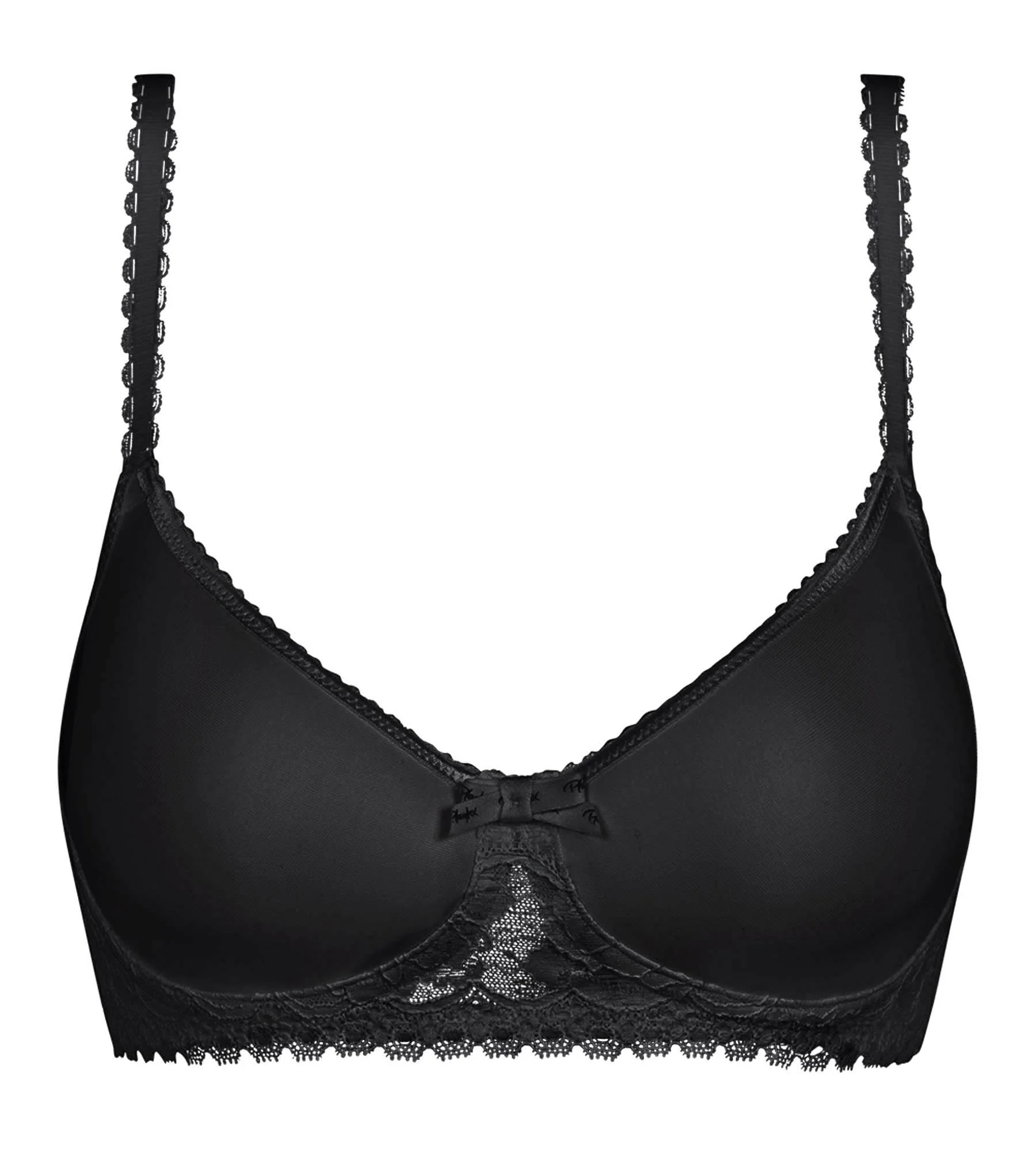 Reggiseno spacer senza ferretto Nero Flowery Lace Riciclato - Image 5